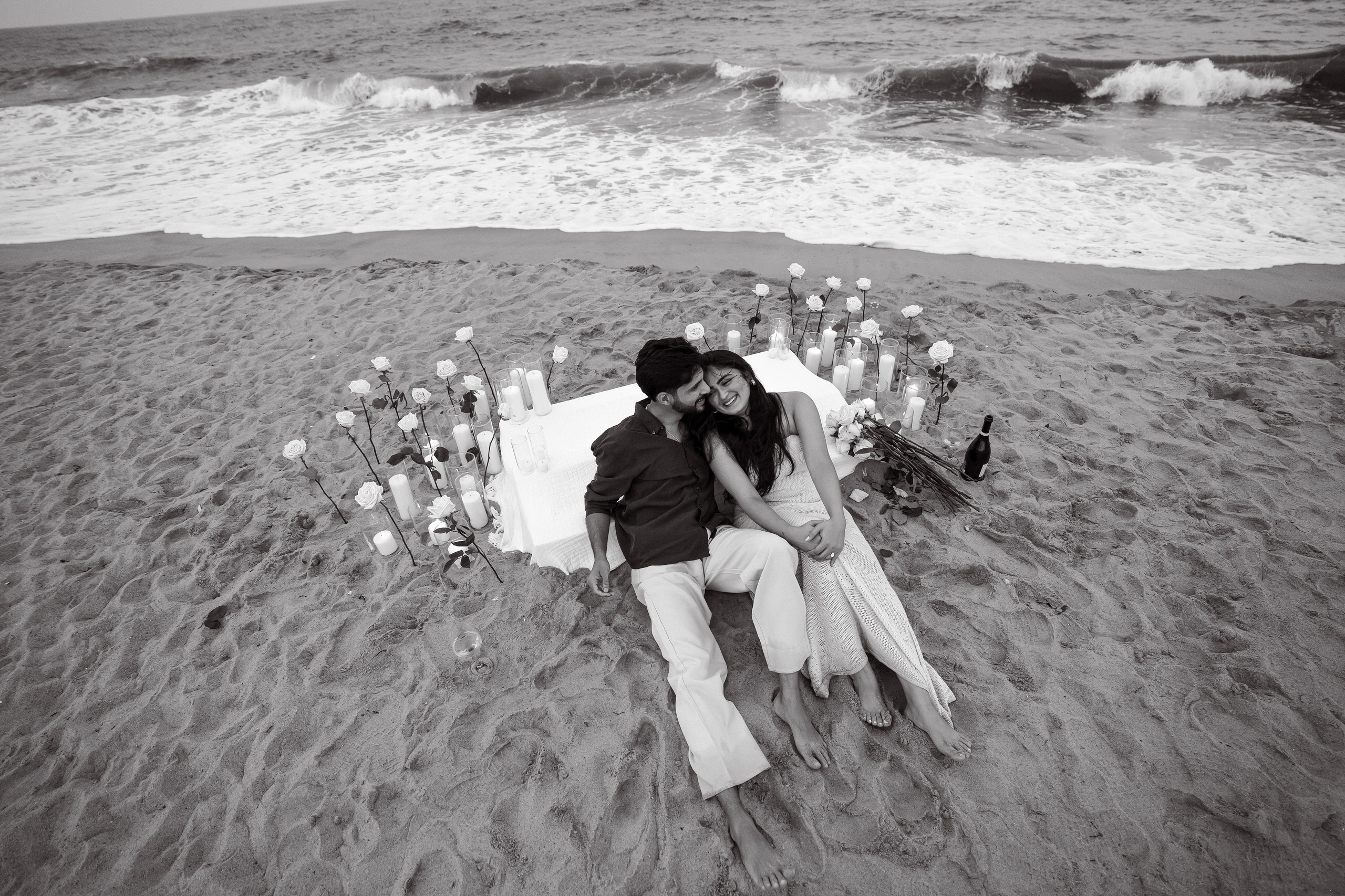 Beach engagement. New York + travel photographer