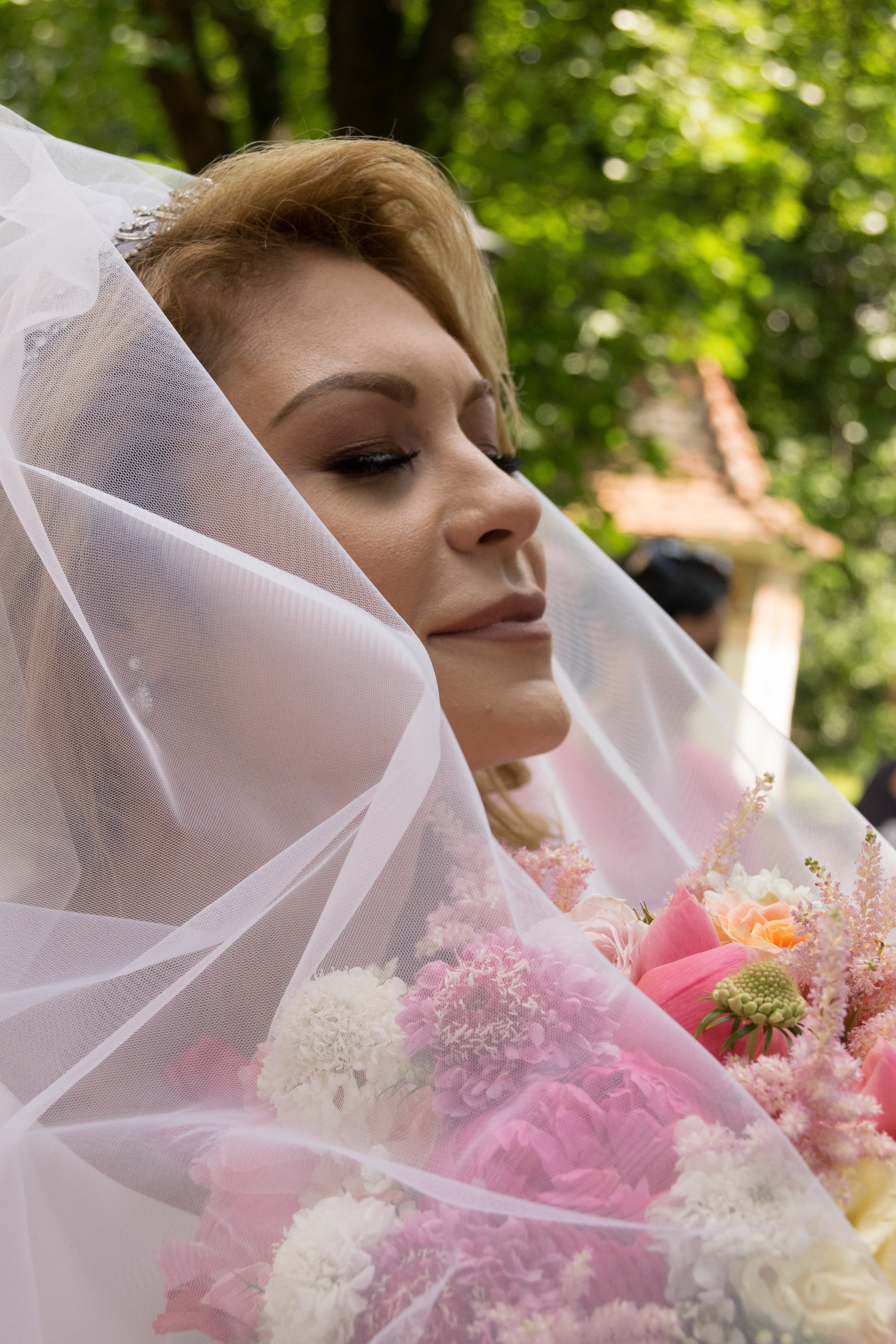 Wedding photos, Bucharest wedding photographer, church wedding photos, bride posing, customs, religious wedding photographer, village museum photo shoot, professional wedding photography, couple photography, bride and groom