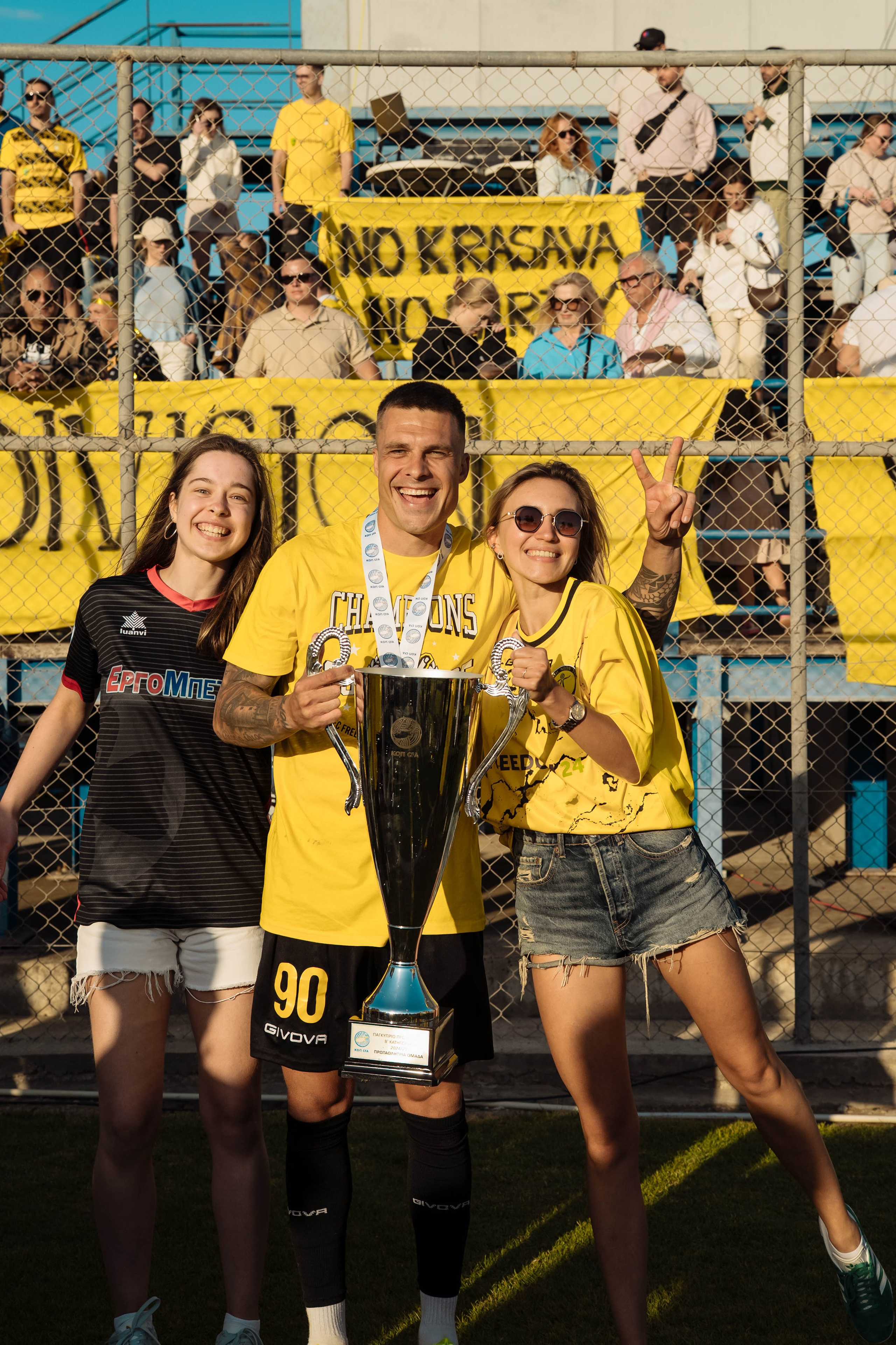 Football. Photographer in Cyprus