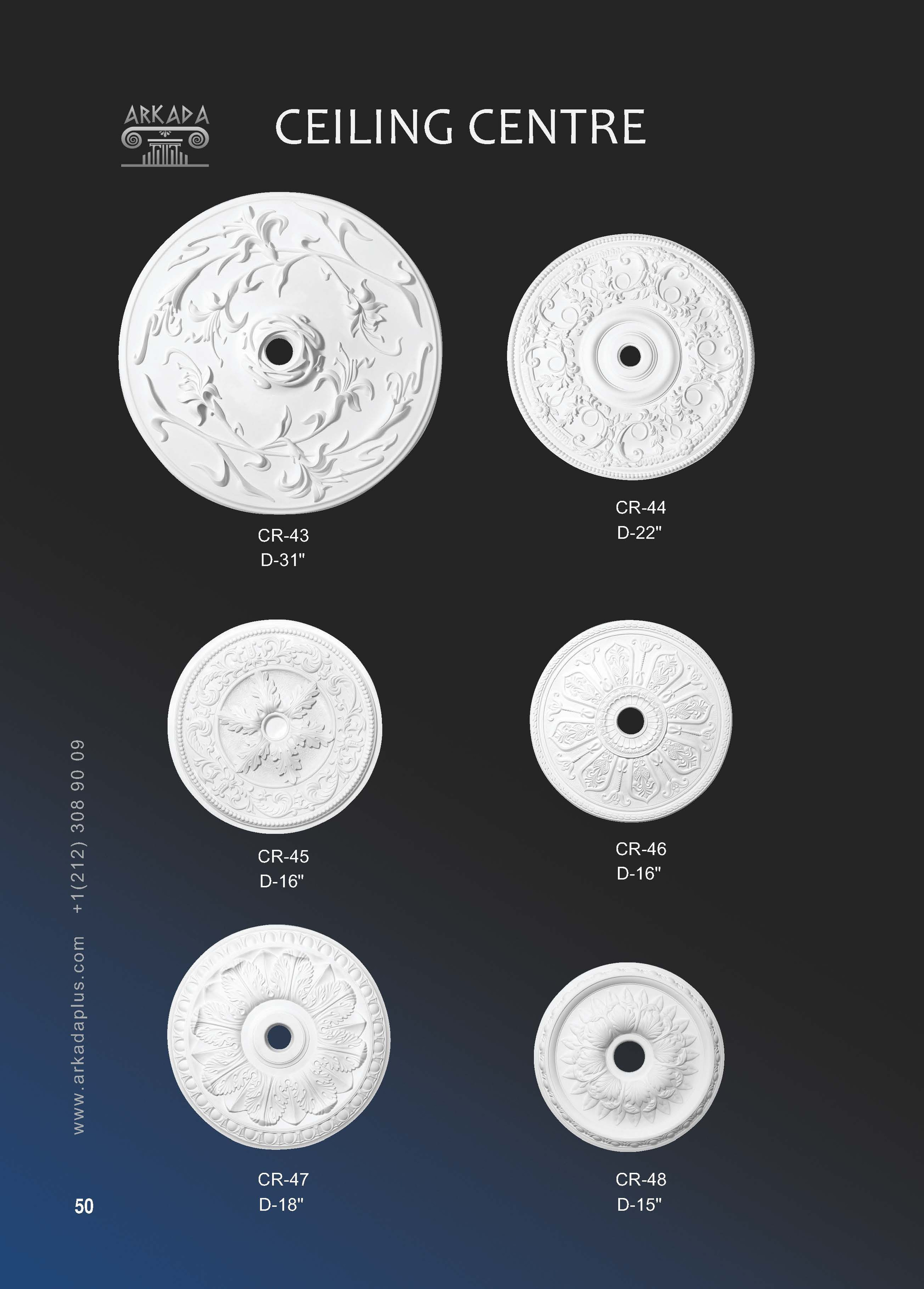 Catalog pages. Plaster molding