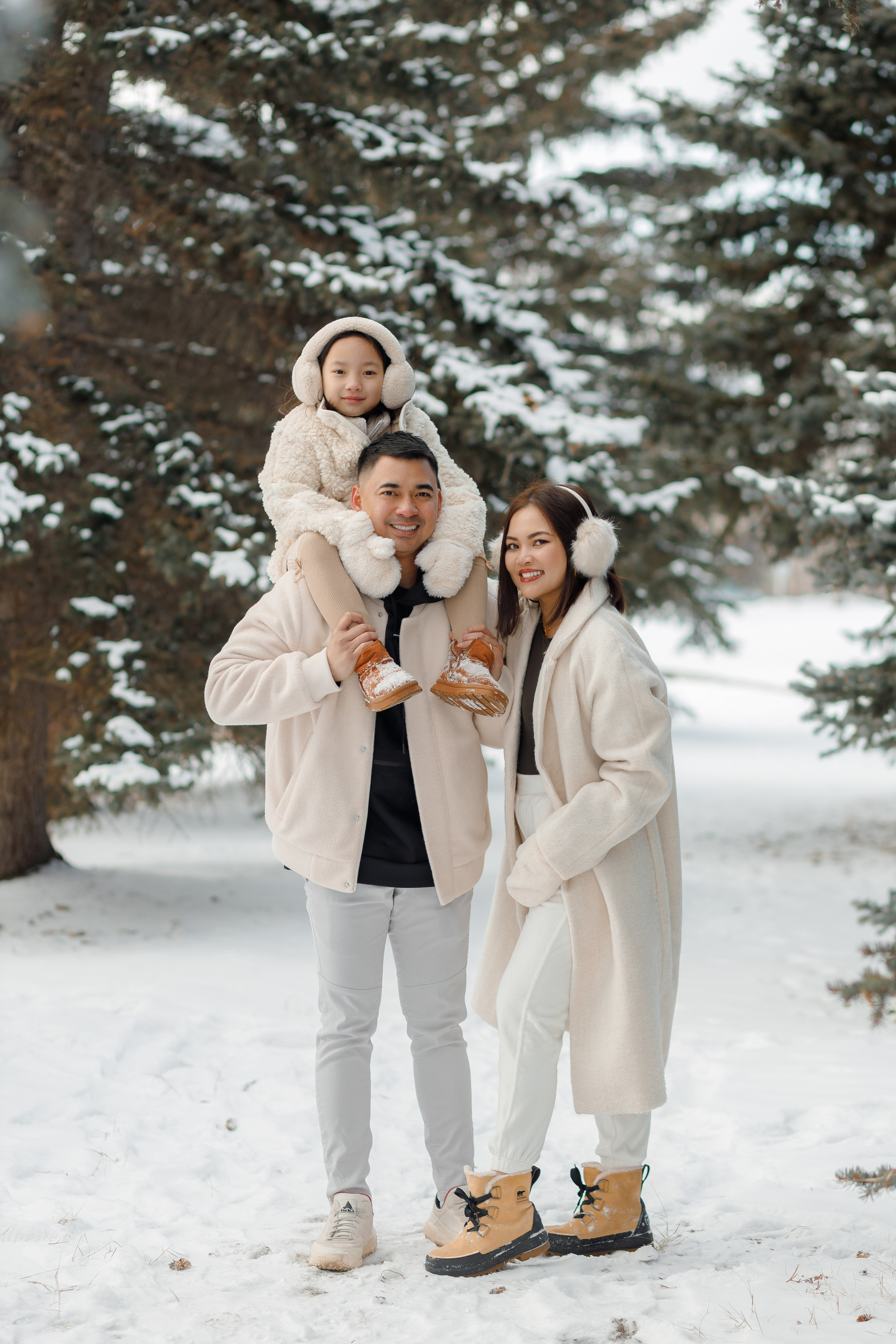 Family winter story. Home