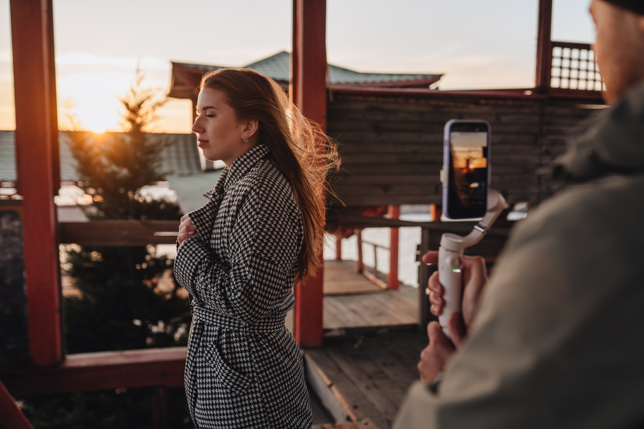 Photo backstage of clip shooting by photographer Denis Moiseev