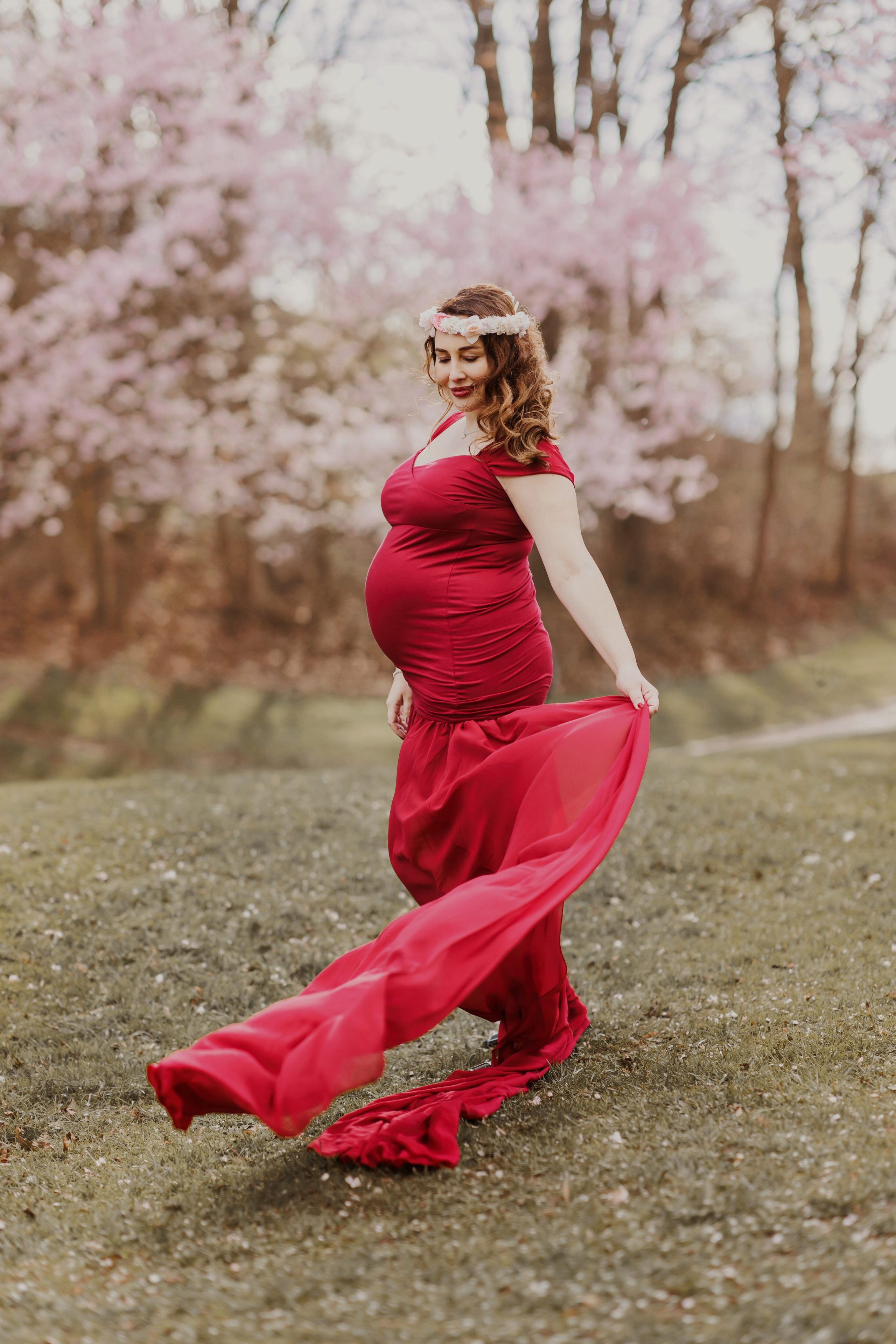 Belly Shooting im  Olympia Park. Family Fotografer in München und Umgebung