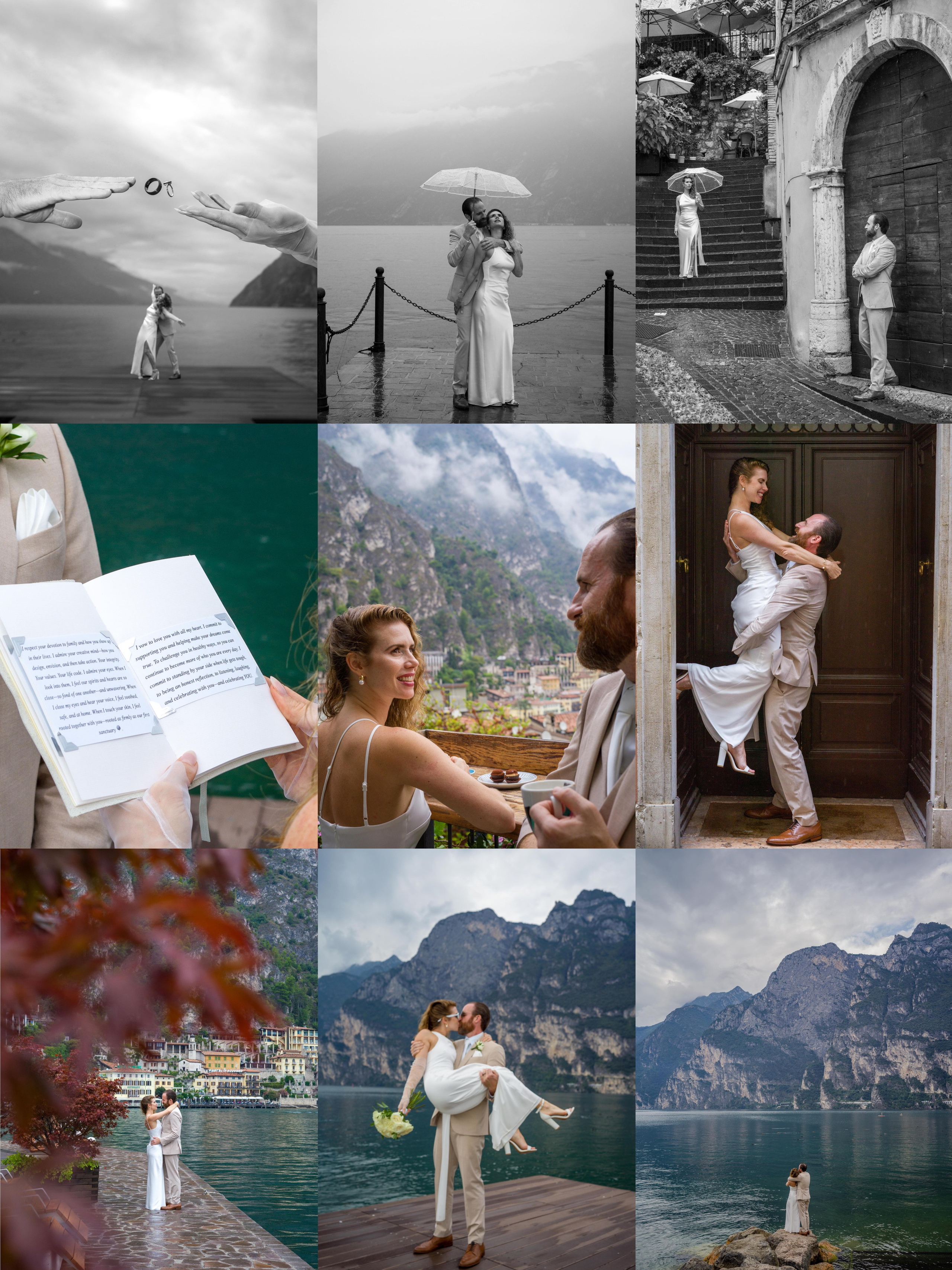 Elopement, Lake Garda, Limone sul Garda, Riva del Garda
