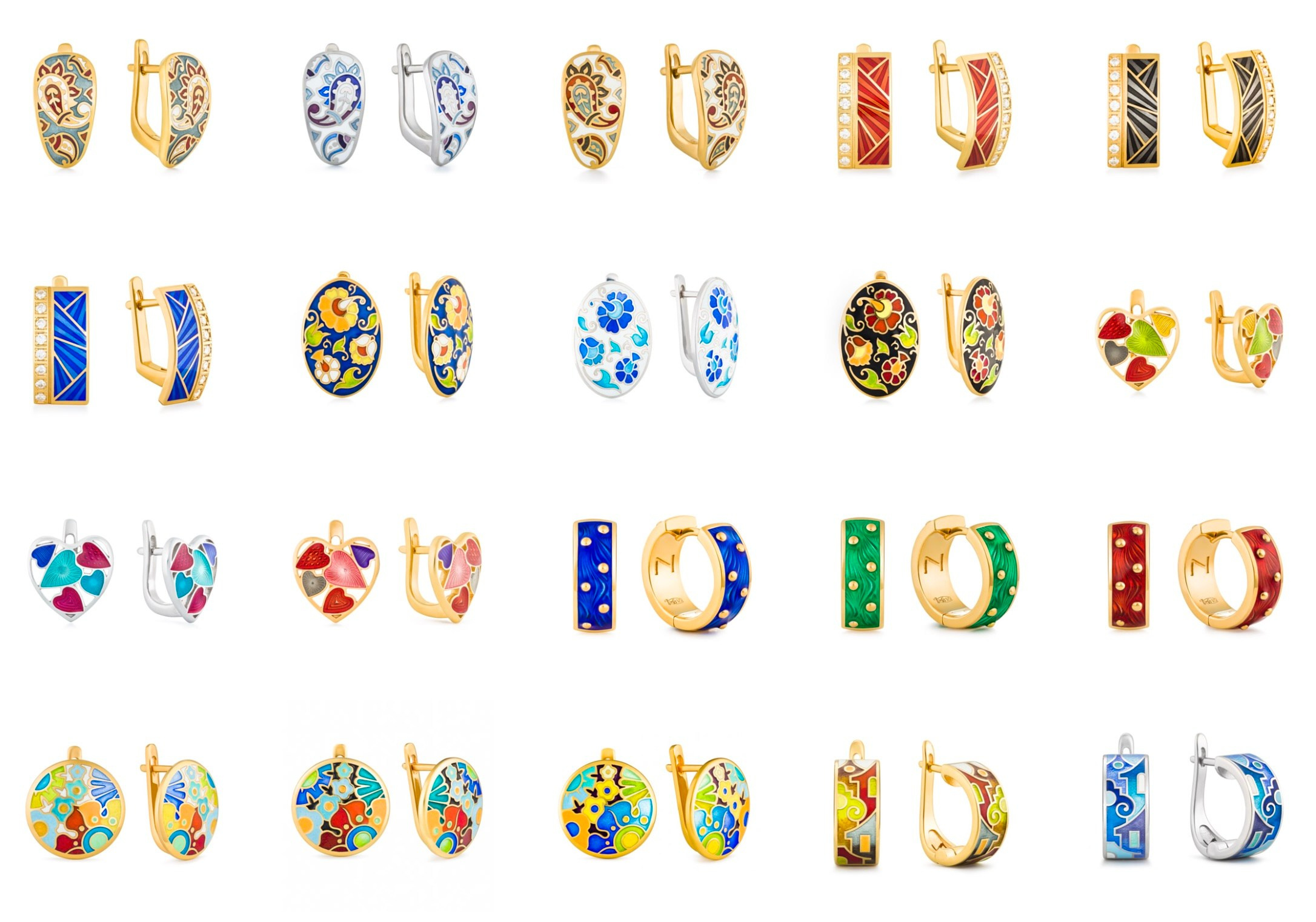 Namfleg enamel earrings - photographer Andrey Dunin