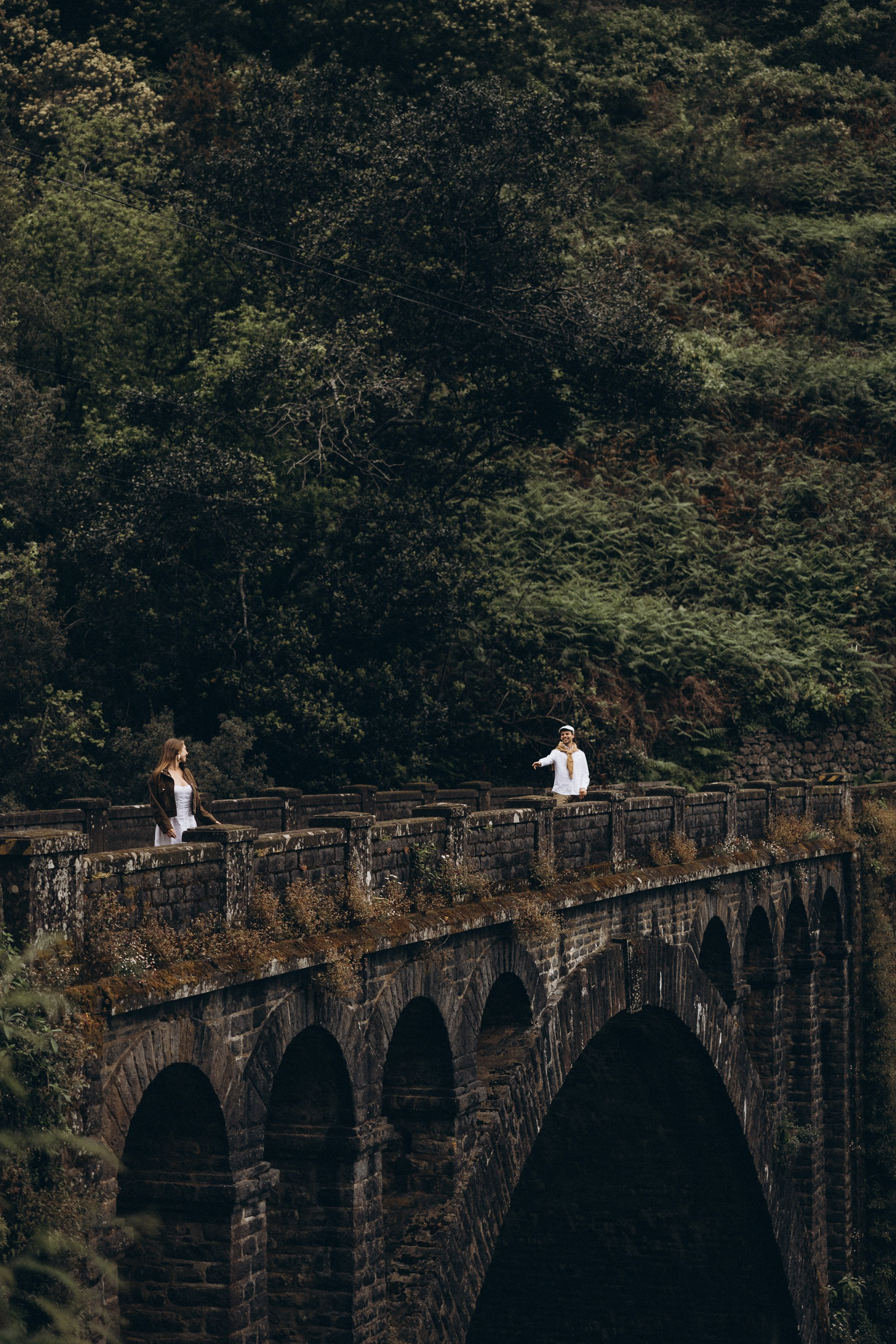 Love story on an ancient bridge in Madeira