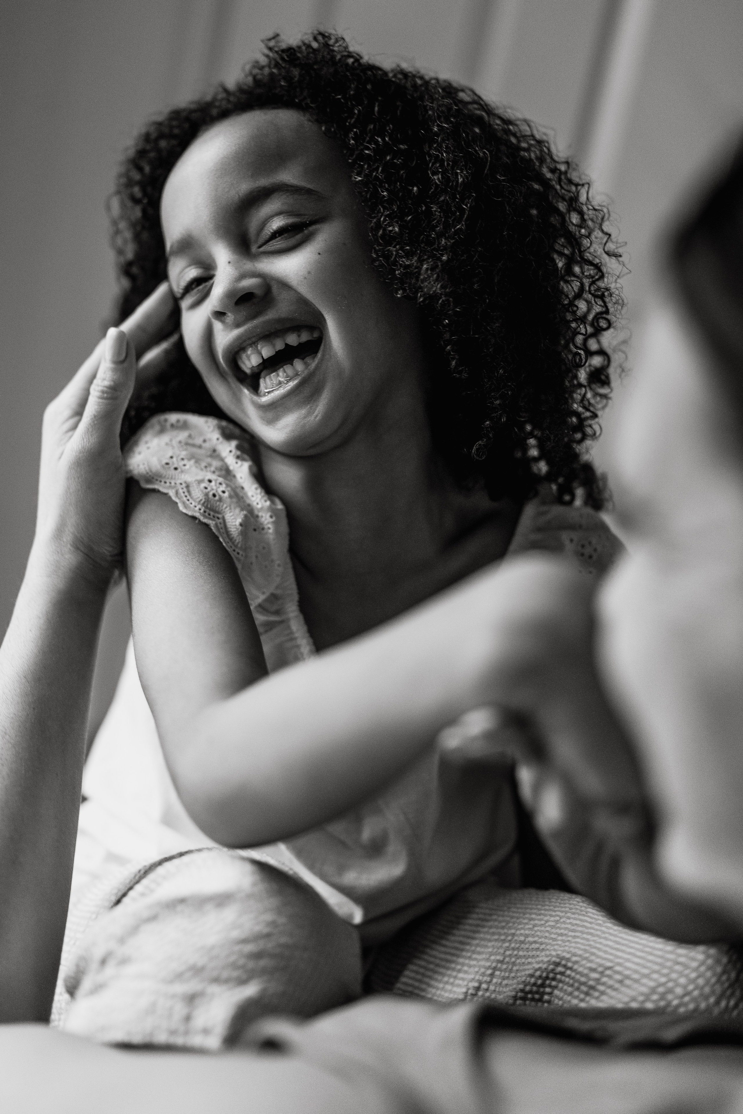 Stephanie, Lamar and kids at home. Wedding and family photographer and videographer PA, NJ, NY, DE, MD