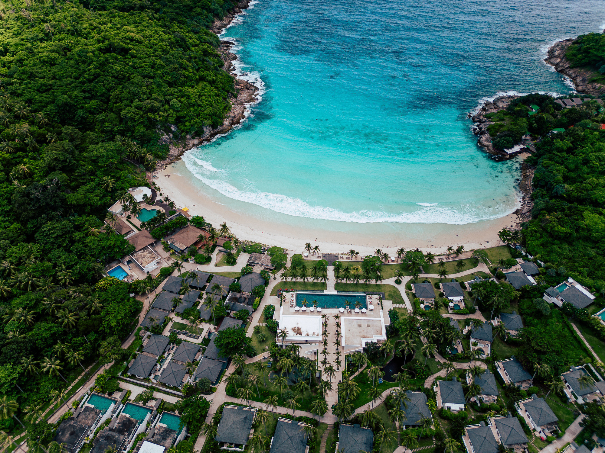 The Racha, Racha Yai island, Thailand. Hotel Photography and Video Production for luxury Hotels and Resorts