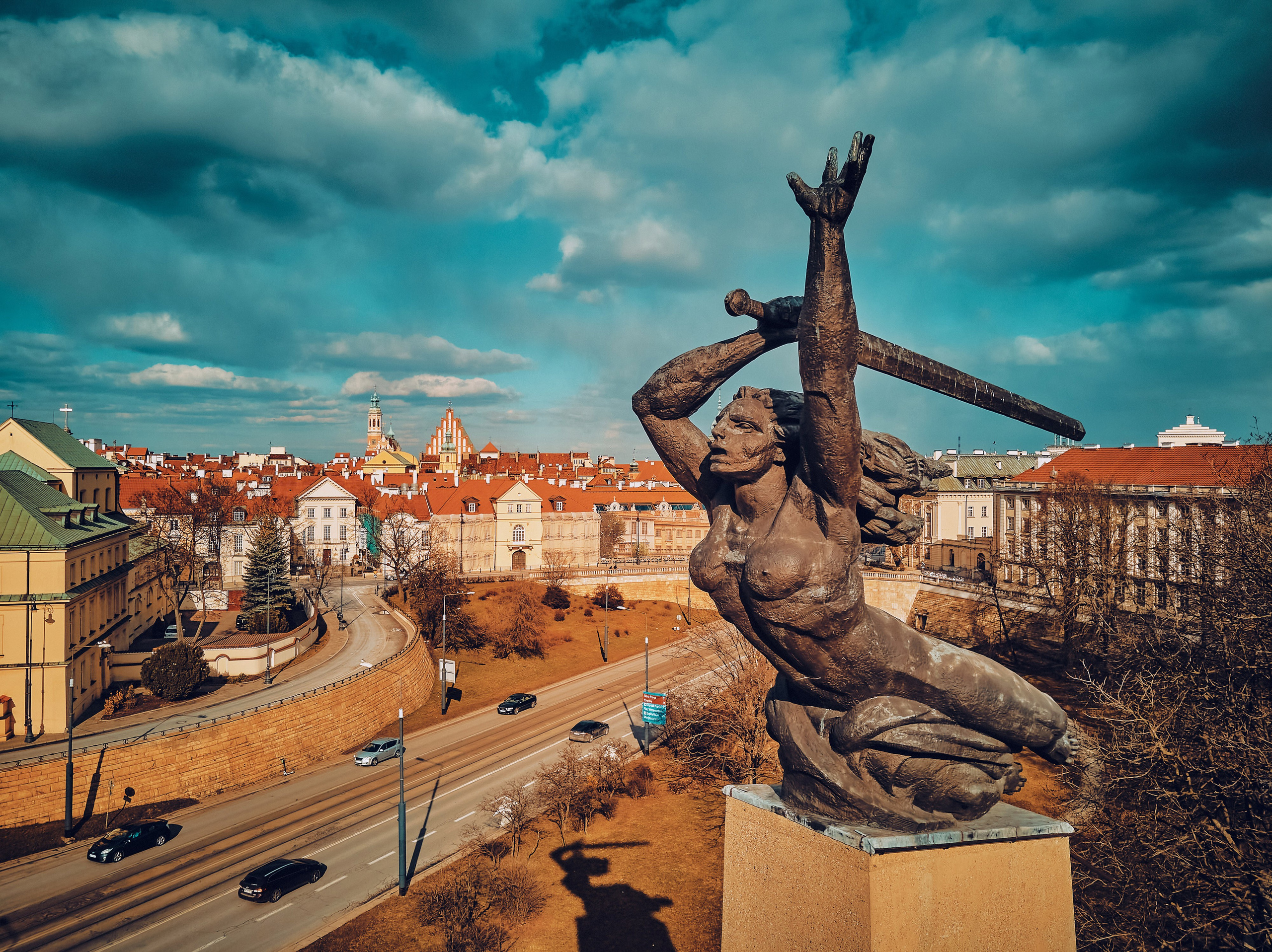 Lotnicza dronowa fotografia Warszawy - Miasto widziane z lotu ptaka. Андрей Шипилов — Фотография & Видеография