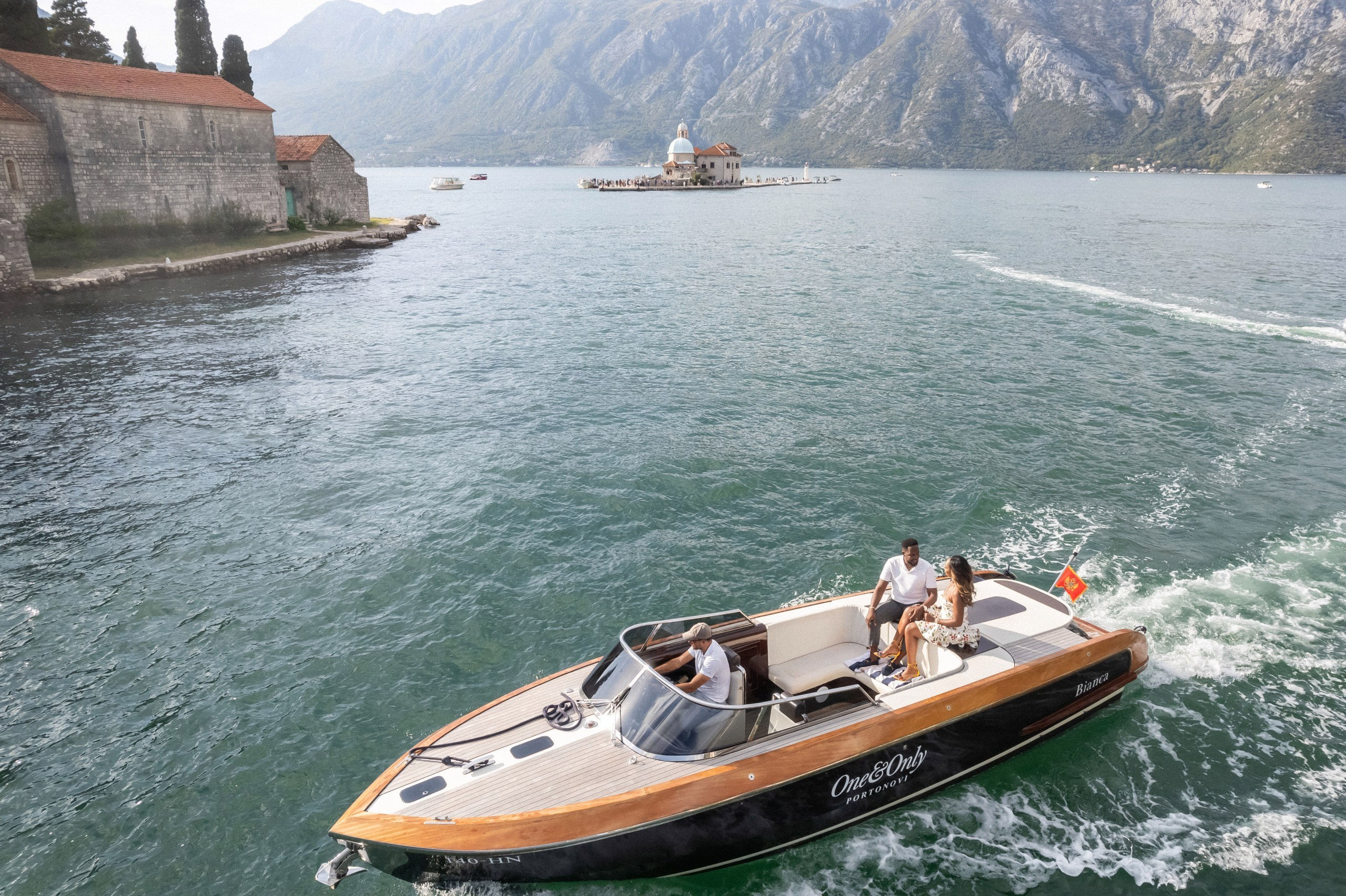 Boat tour from One&Only for the photoshoot