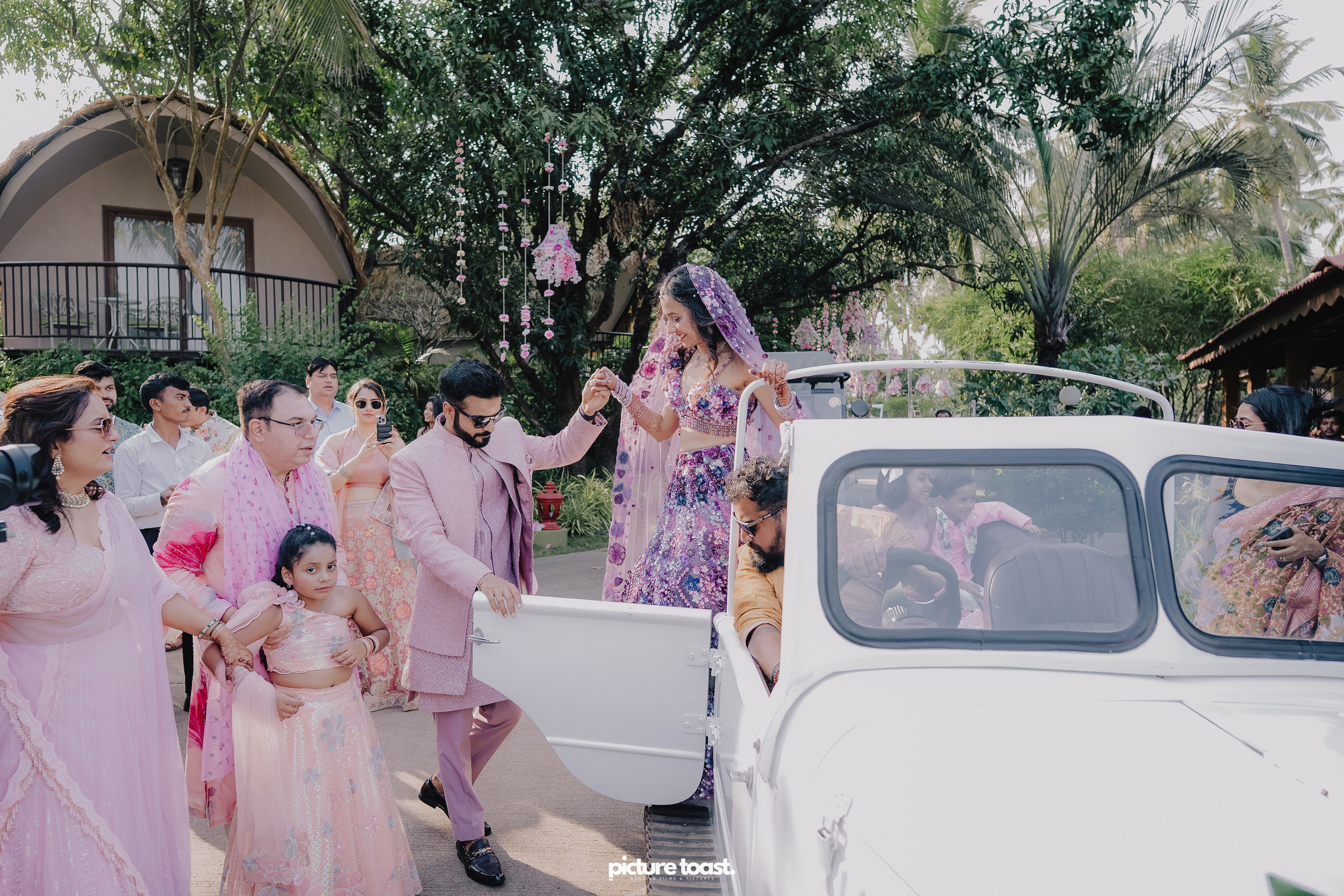 Varamala Ft. Barbie & Aneesh. Fine art Wedding Photographers in India & Canada