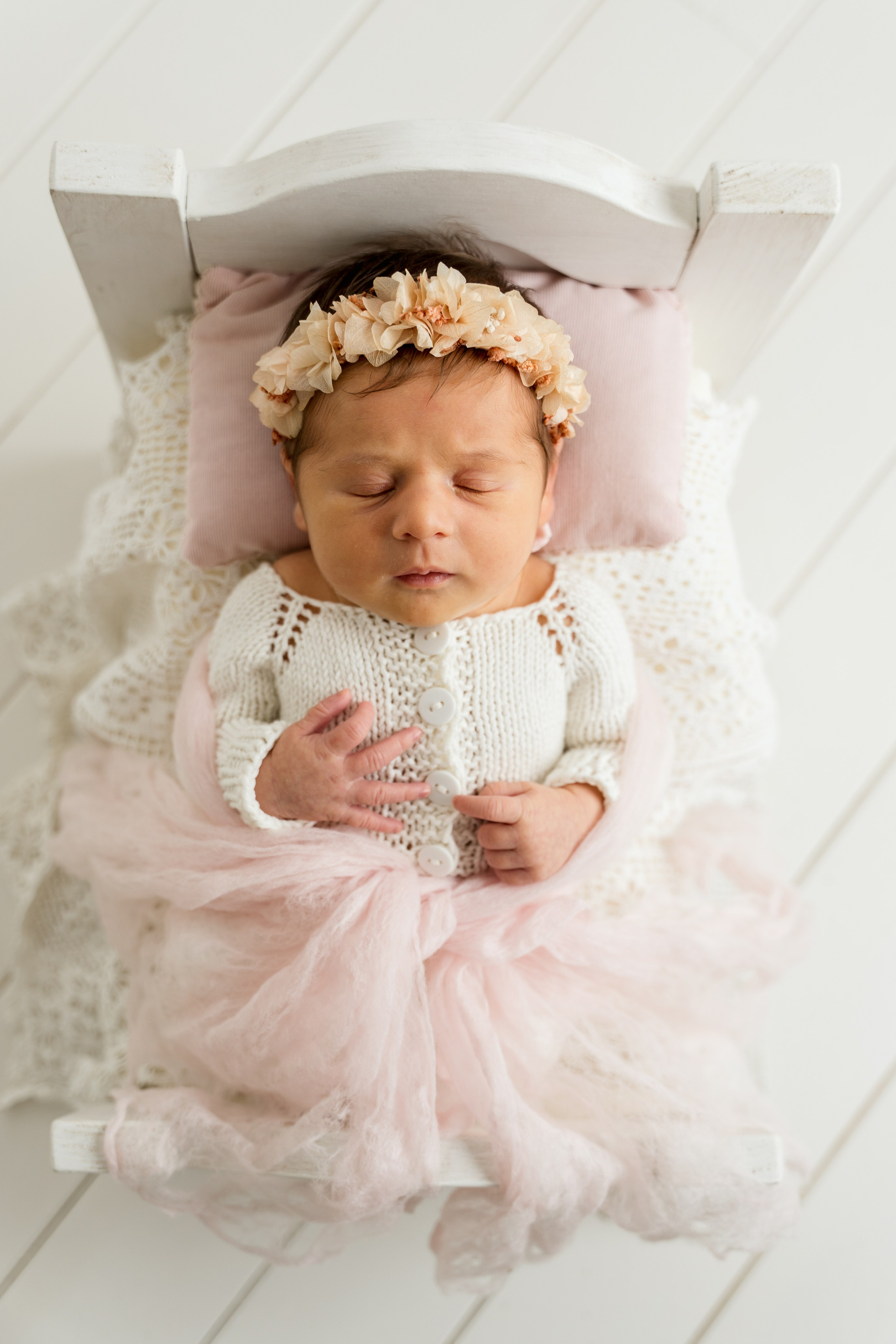 Newborn 2025. Svitlana Miahka fotografa a Genova
