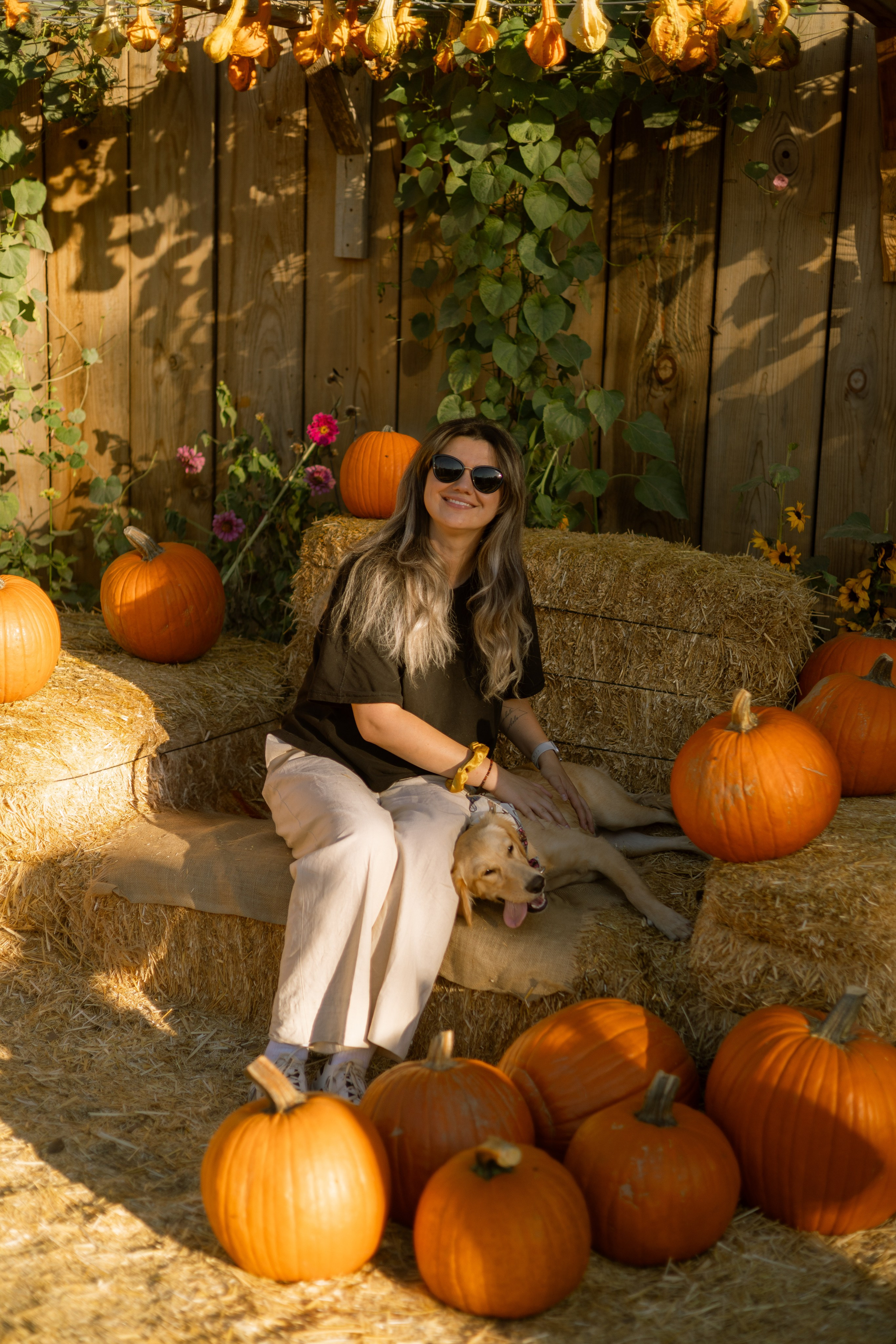 Julia, Sergey & Tessa at the Pumpkin Patch. Photographer in Los Angeles. Julia Ishmuratova