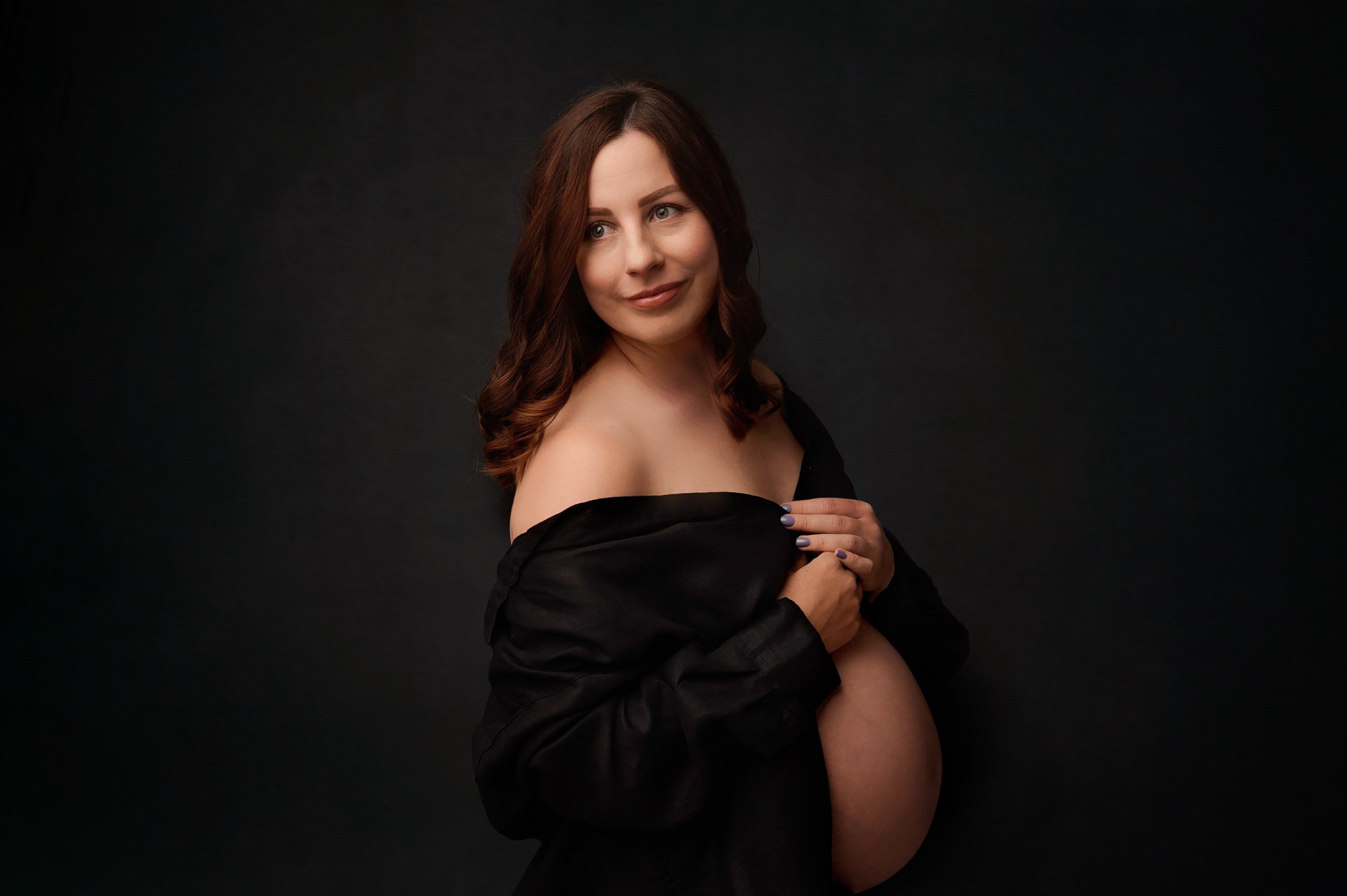 Studio maternity photography