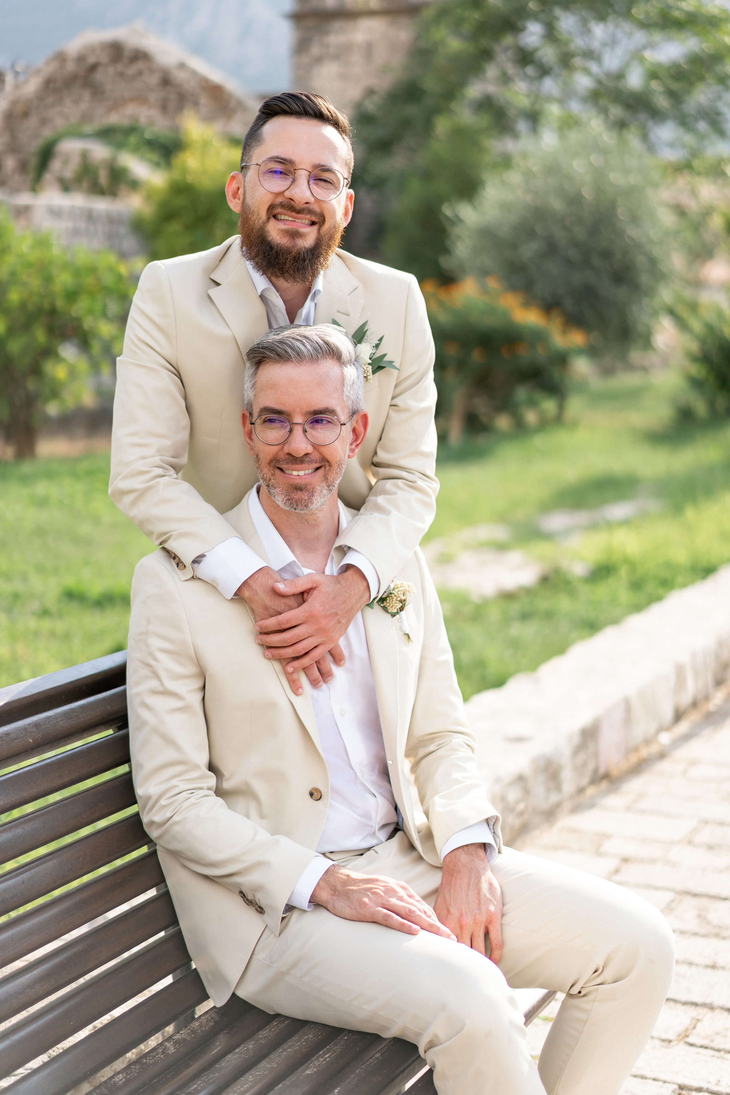 Однополая свадьба в Черногории с видом на Которский залив