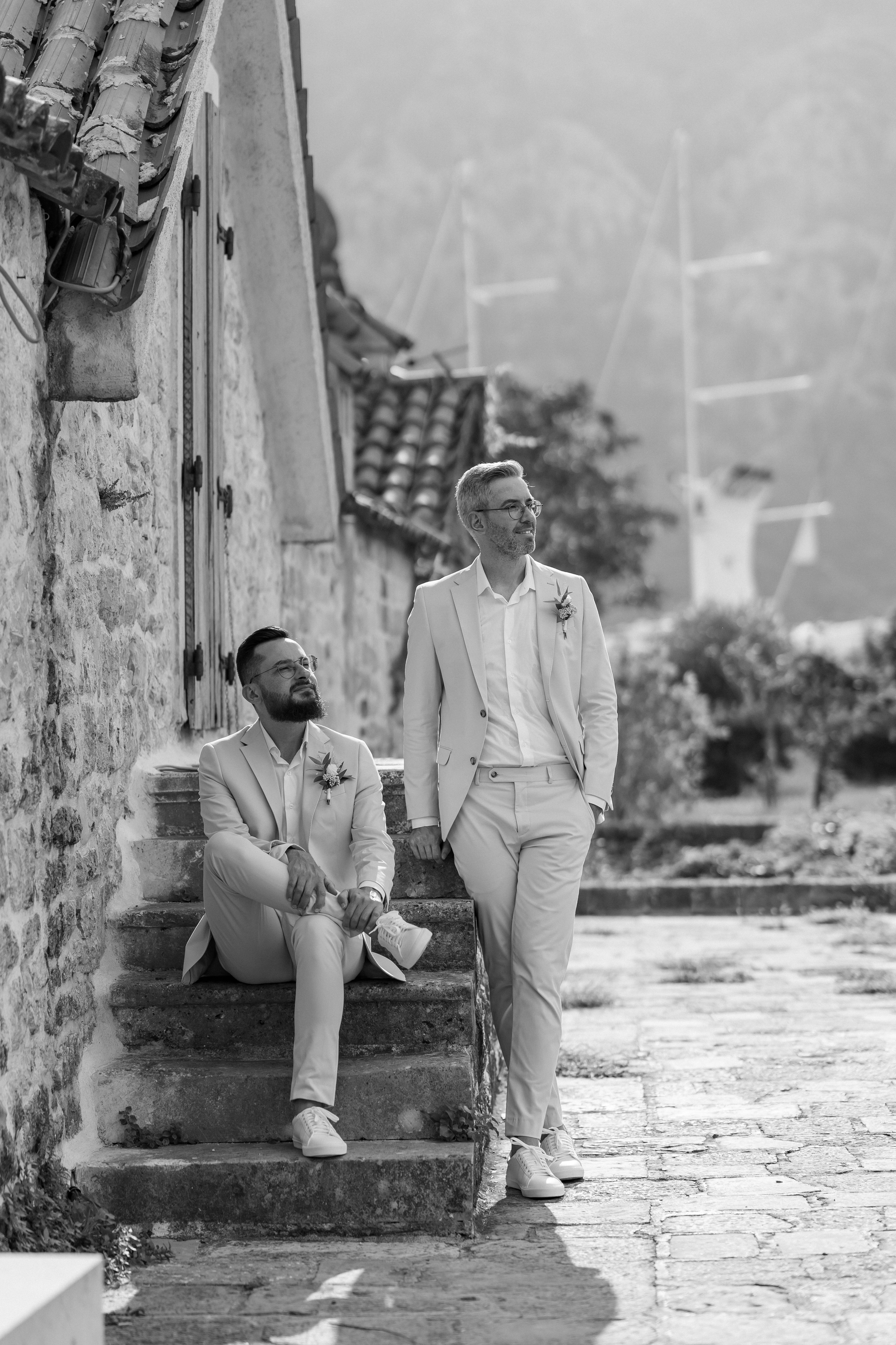 Однополая свадьба в Черногории с видом на Которский залив