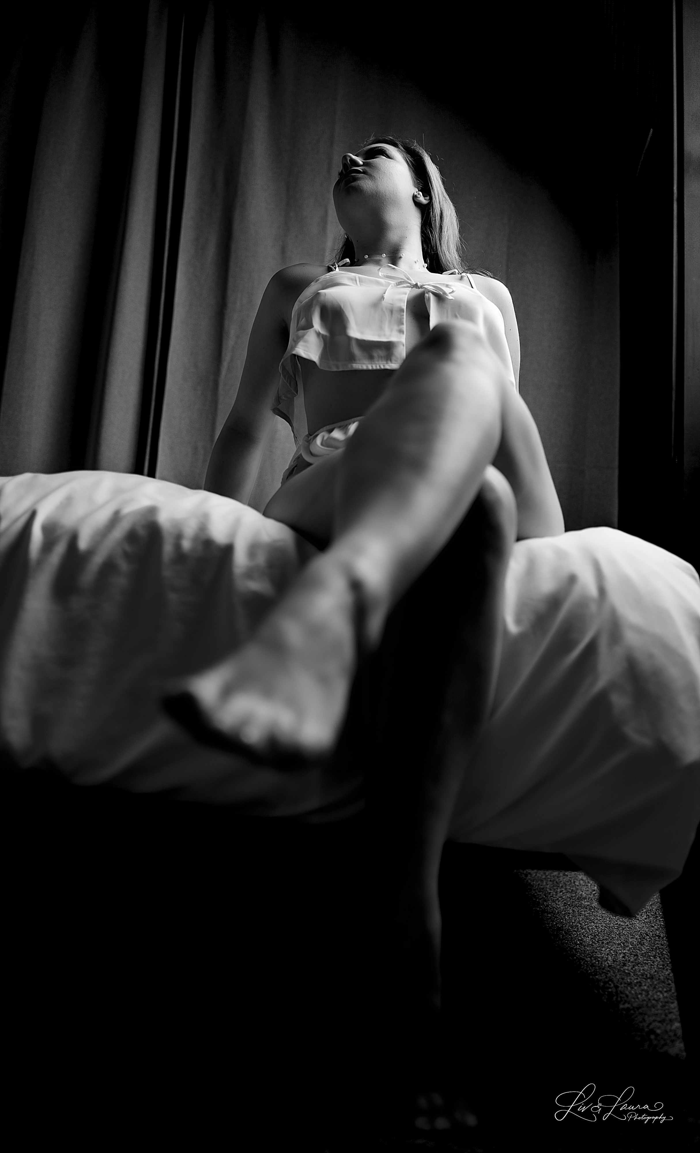 Black and white. Wedding and boudoir photography by Liv and Laura