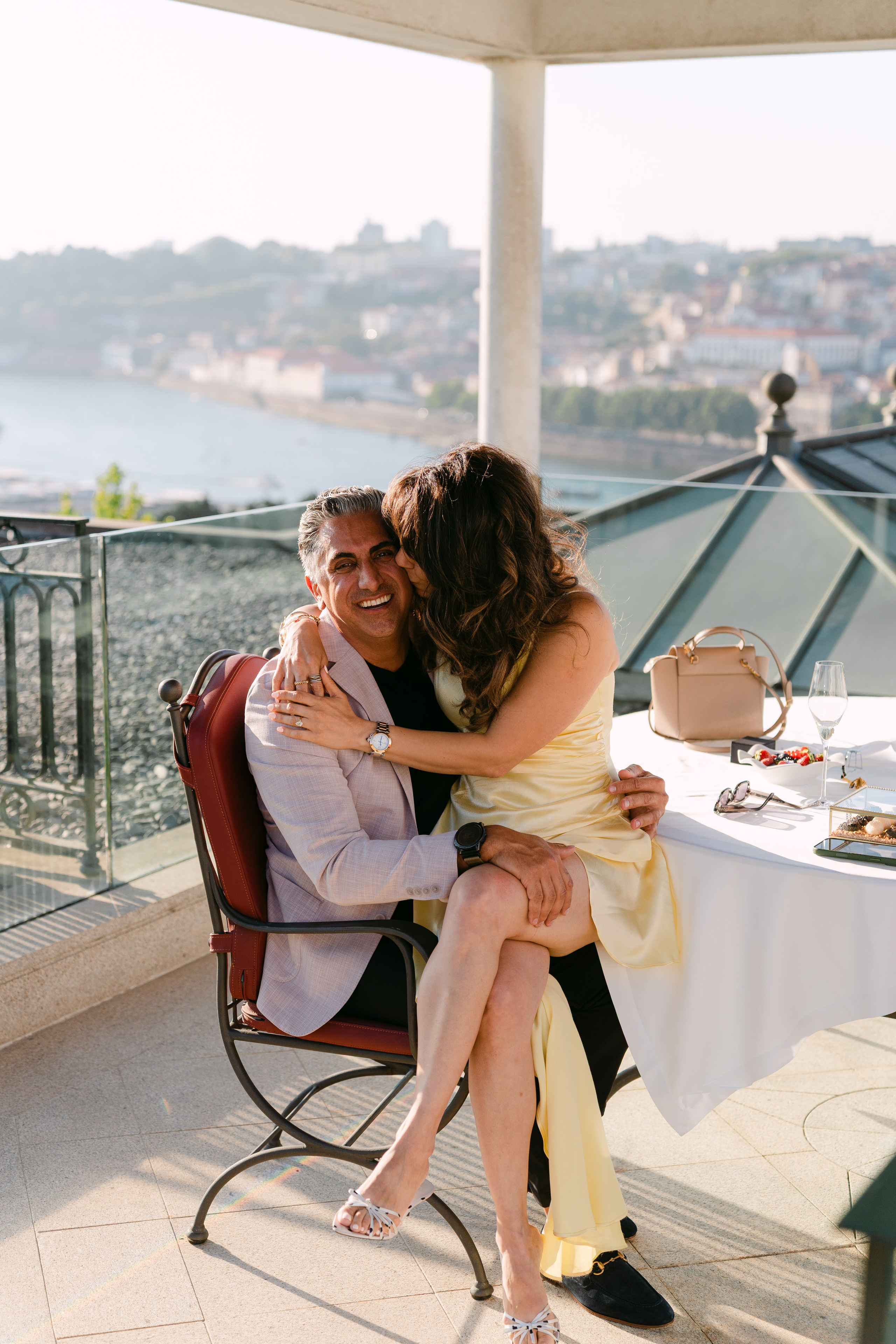 Wedding Proposal at Yeatman Hotel. Wedding and couple photographer in Porto