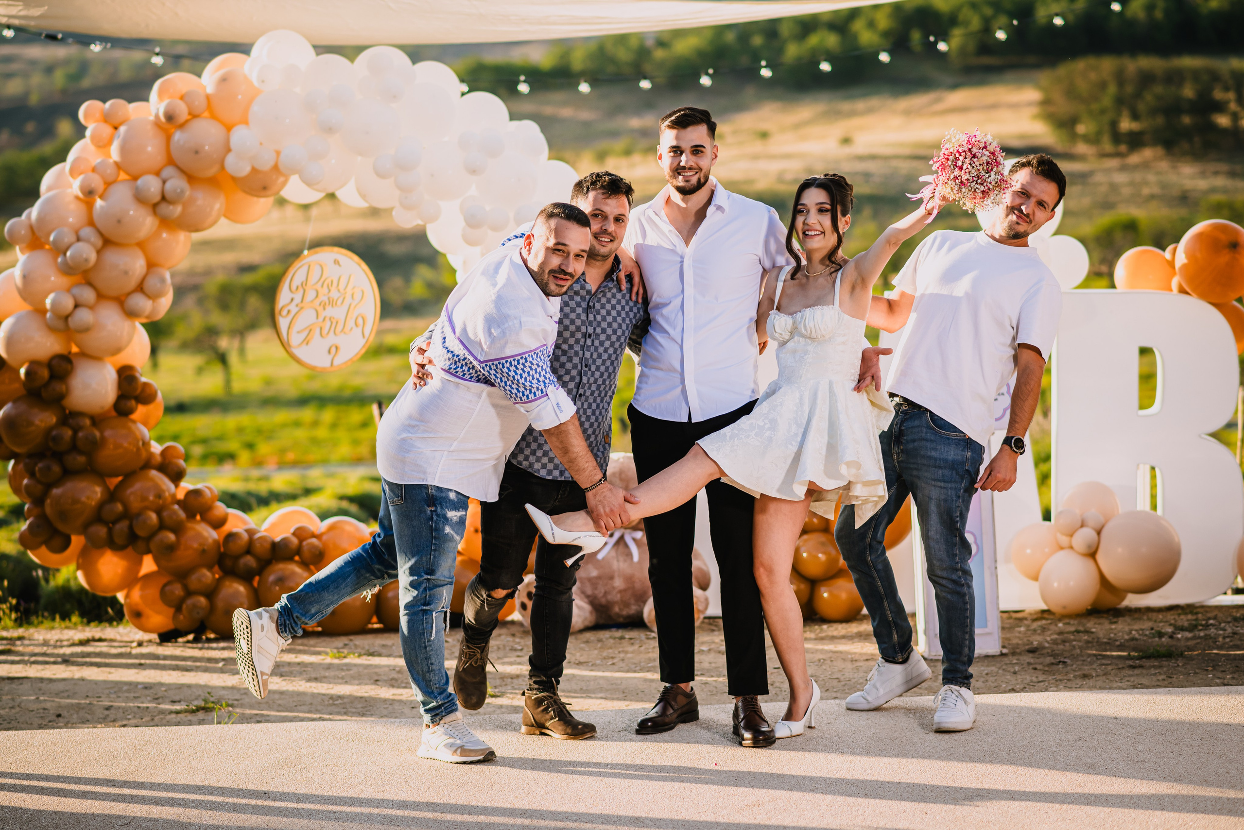 Gender reveal Alina & stefan. Giani Maftei