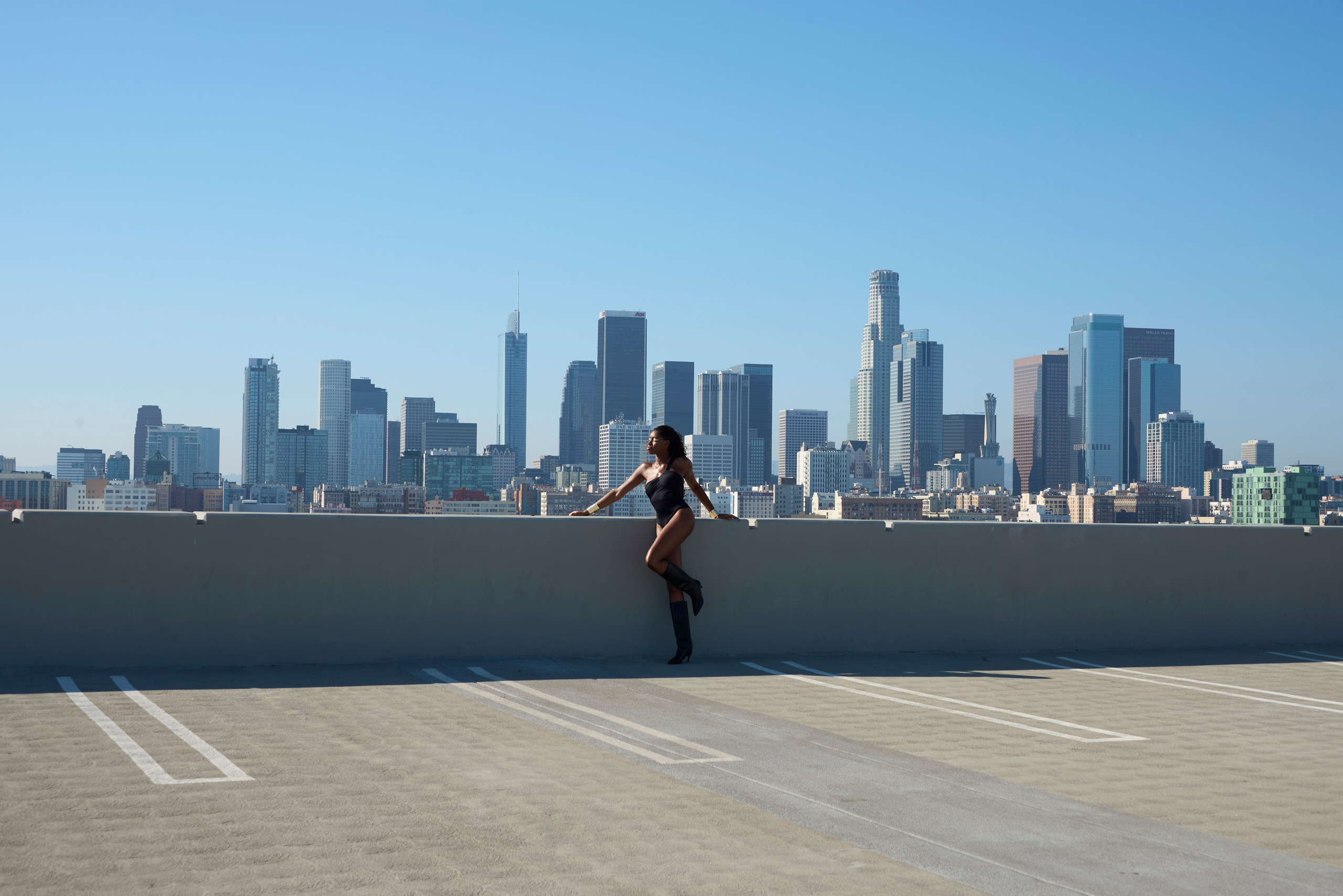 Fashion photoshoot in Downtown Los Angeles. Portrait photographer Natalia Isavtseva Los Angeles LA