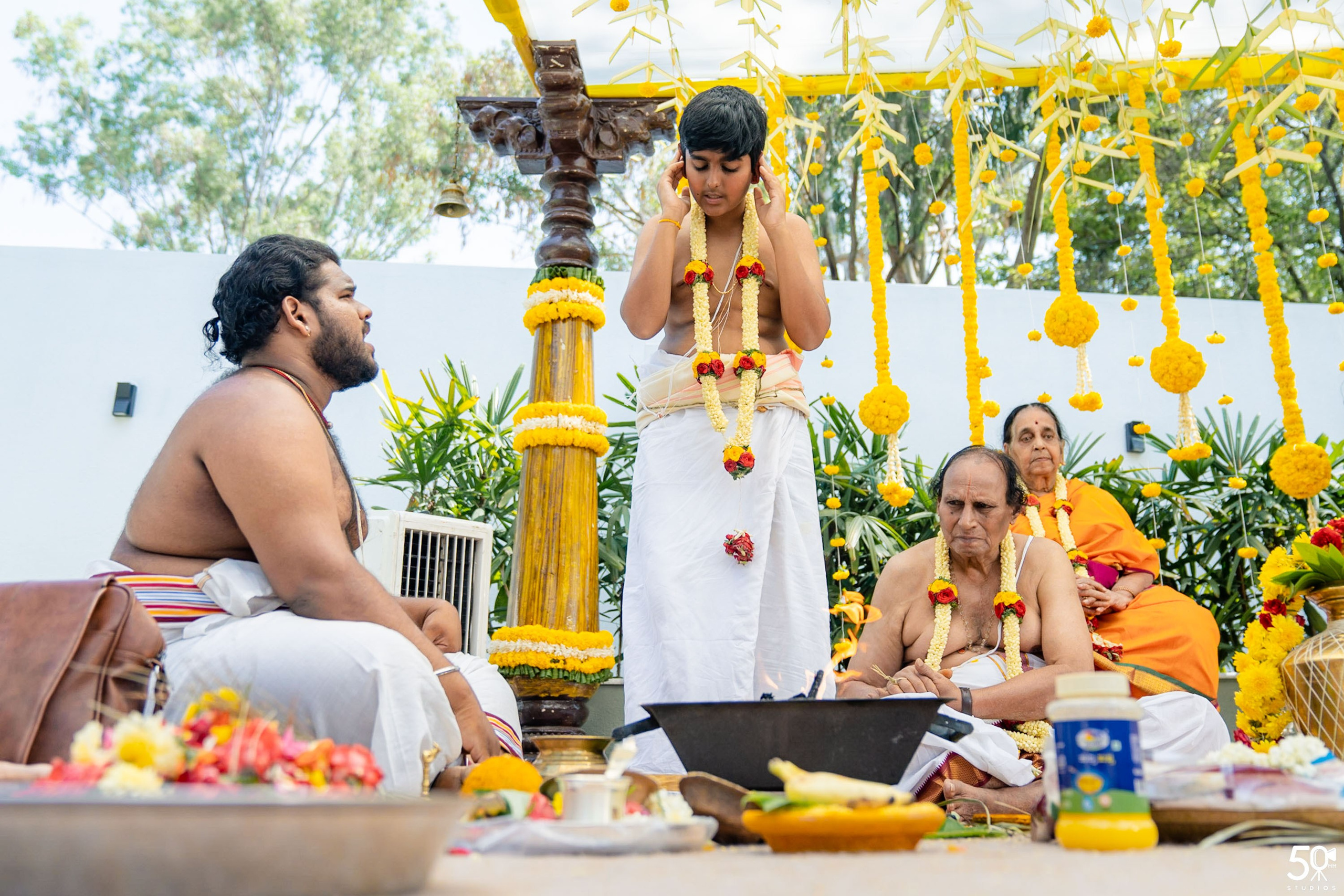 SANJAY AND SAKETH UPANAYANA. 50mm STUDIOS