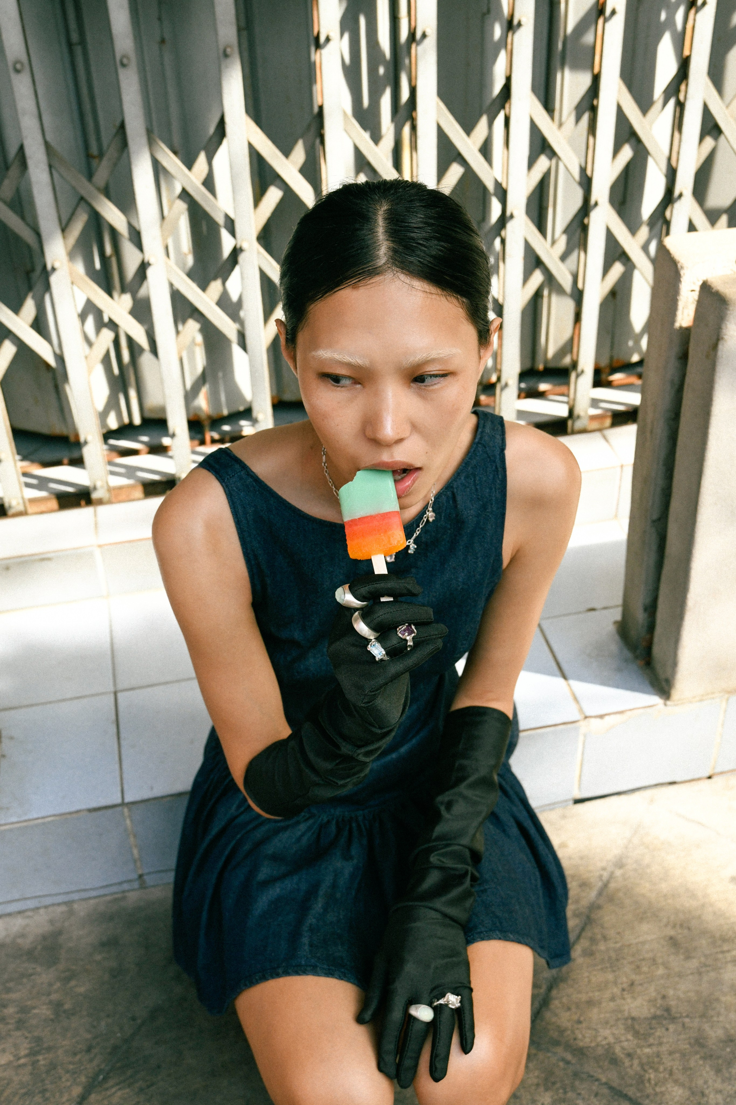 Street for Wiktoria Tao jewelry. Stylist