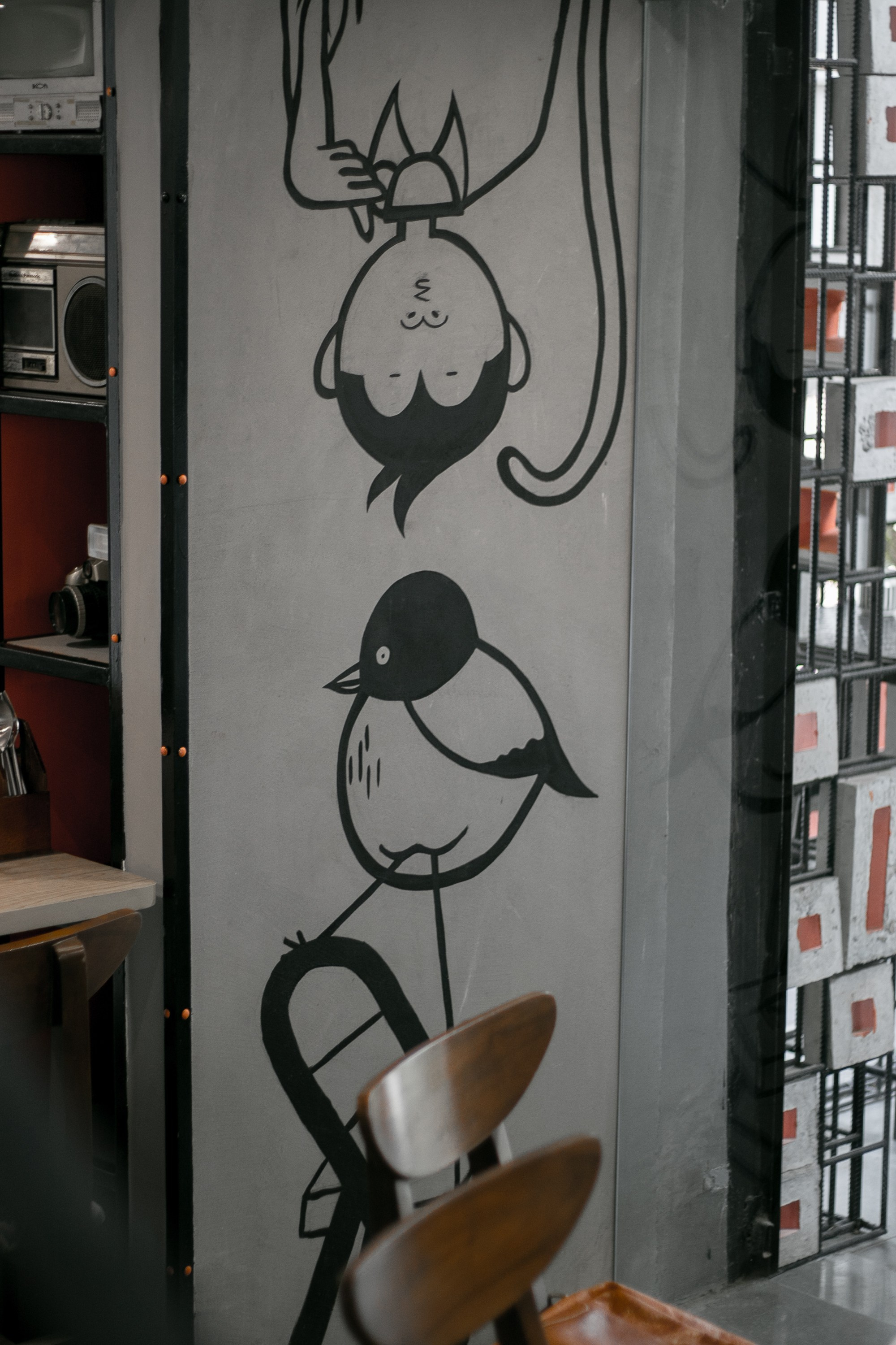 Nook Cafe Wall Mural Design