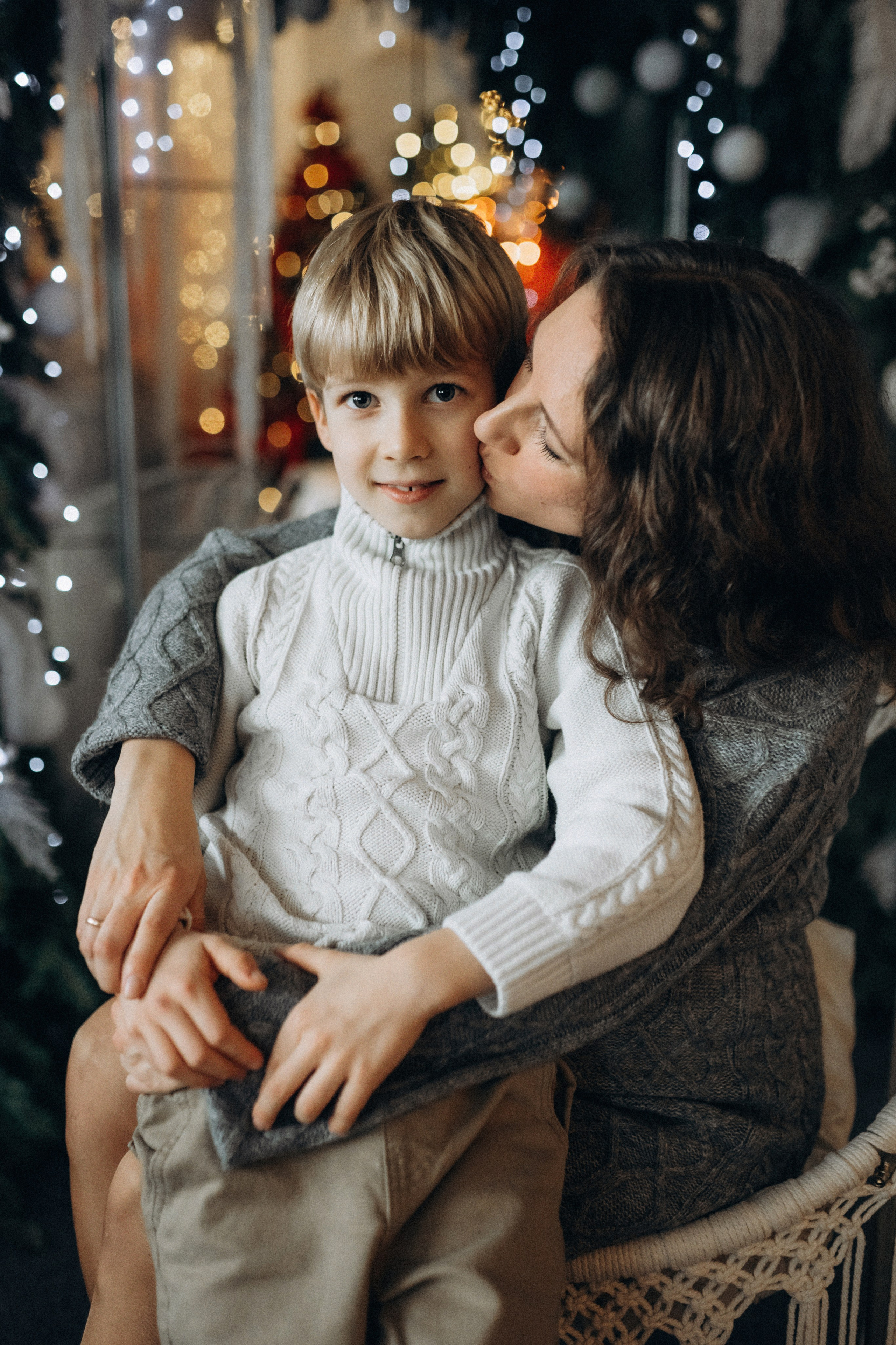 Новогодняя фотосессия в студии. Семейный фотограф Лейпциг, Германия