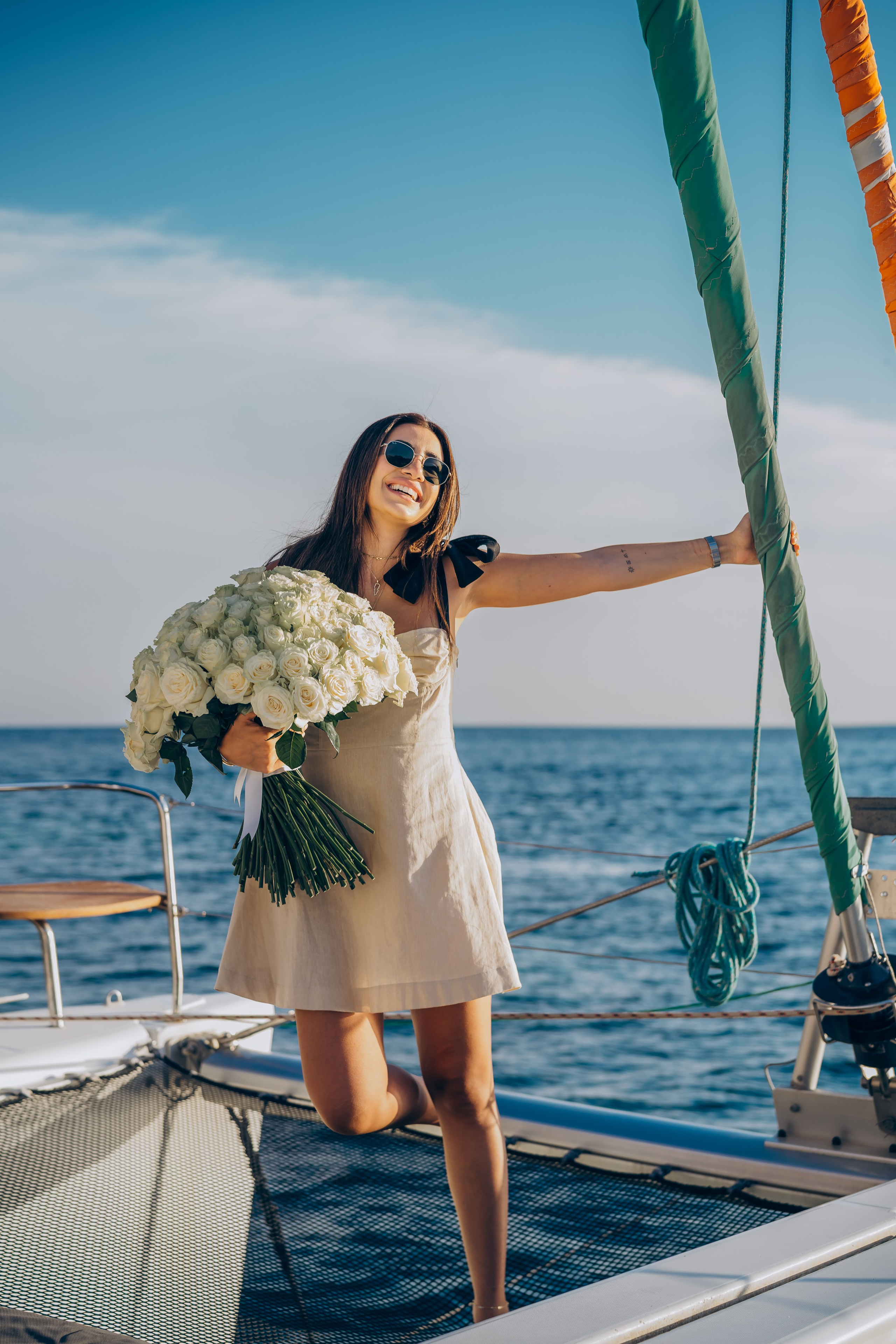 Engagement on a yacht at sunset. Фотограф у Пальма де Майорка