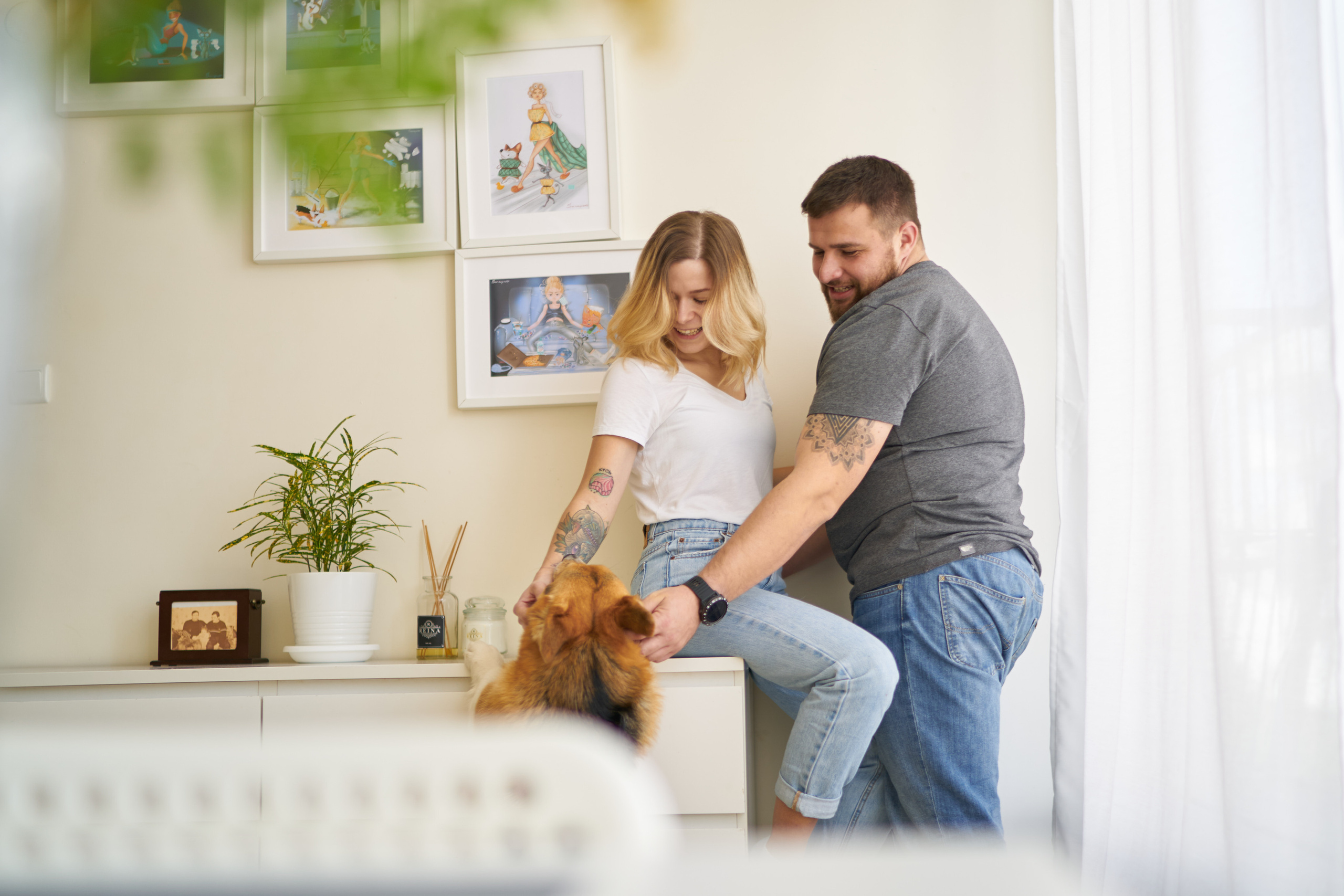 Julia&Valeriy Home Photo Shoot Series. צלם אלכס ברט בישראל