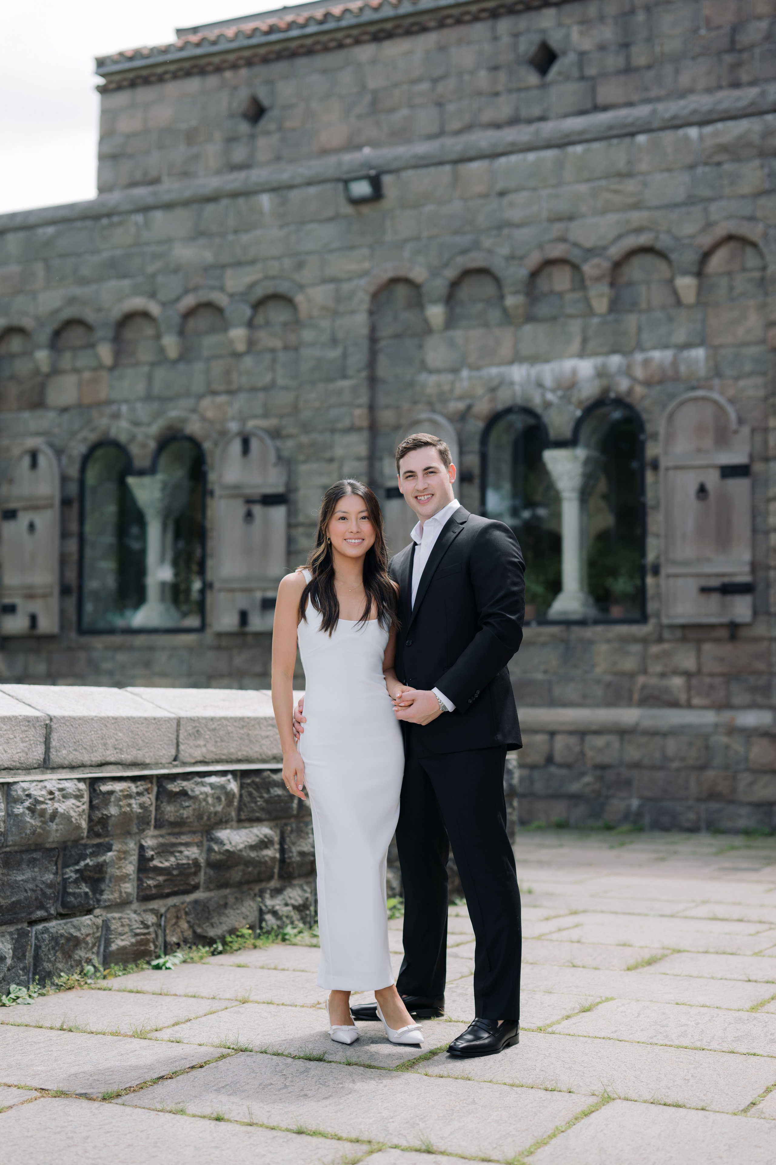 Jennifer & John. Engagement Photoshoot at The Cloisters, Fort Tryon Park