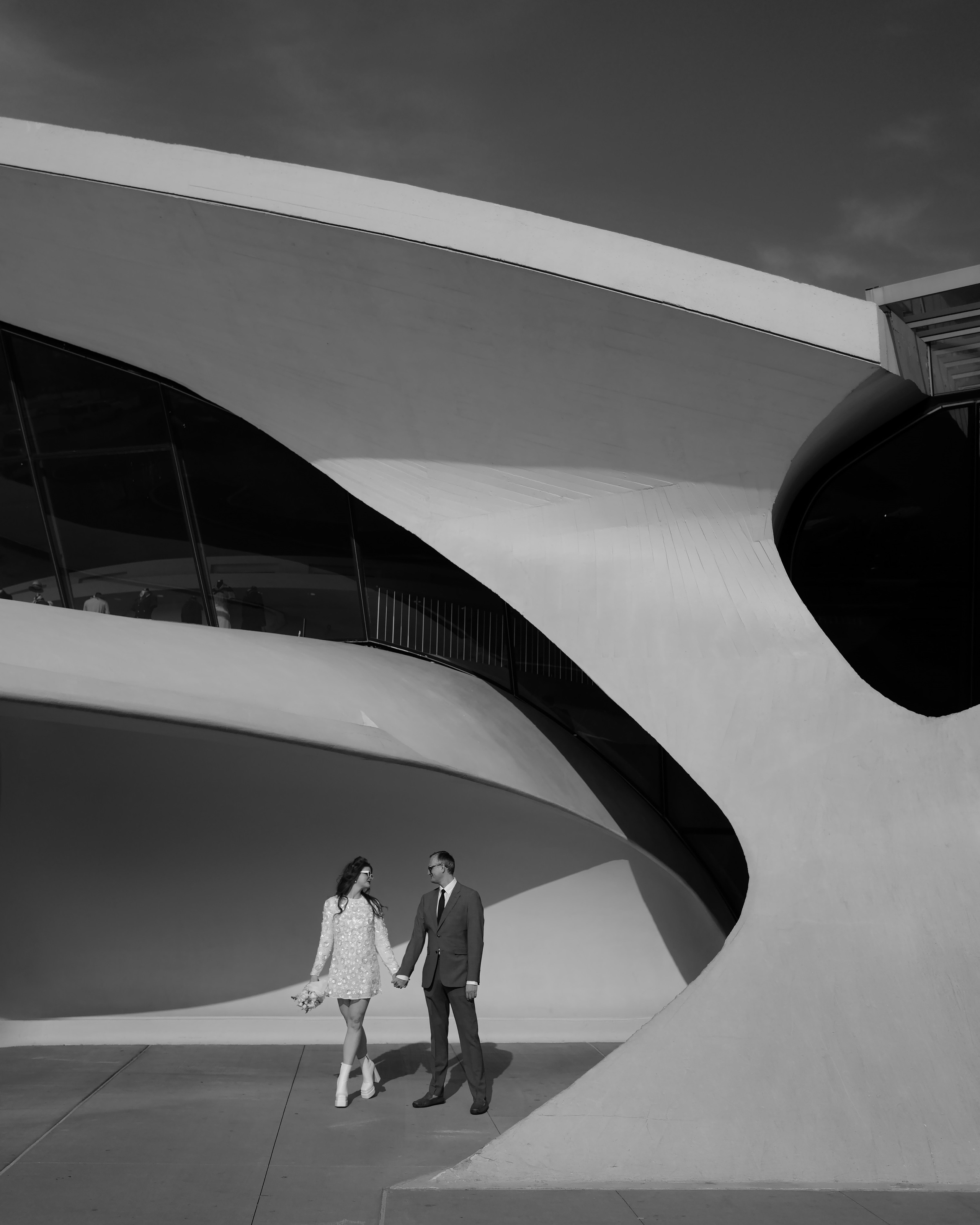 Shannon and Nik at TWA Hotel | NYC Couple Photography