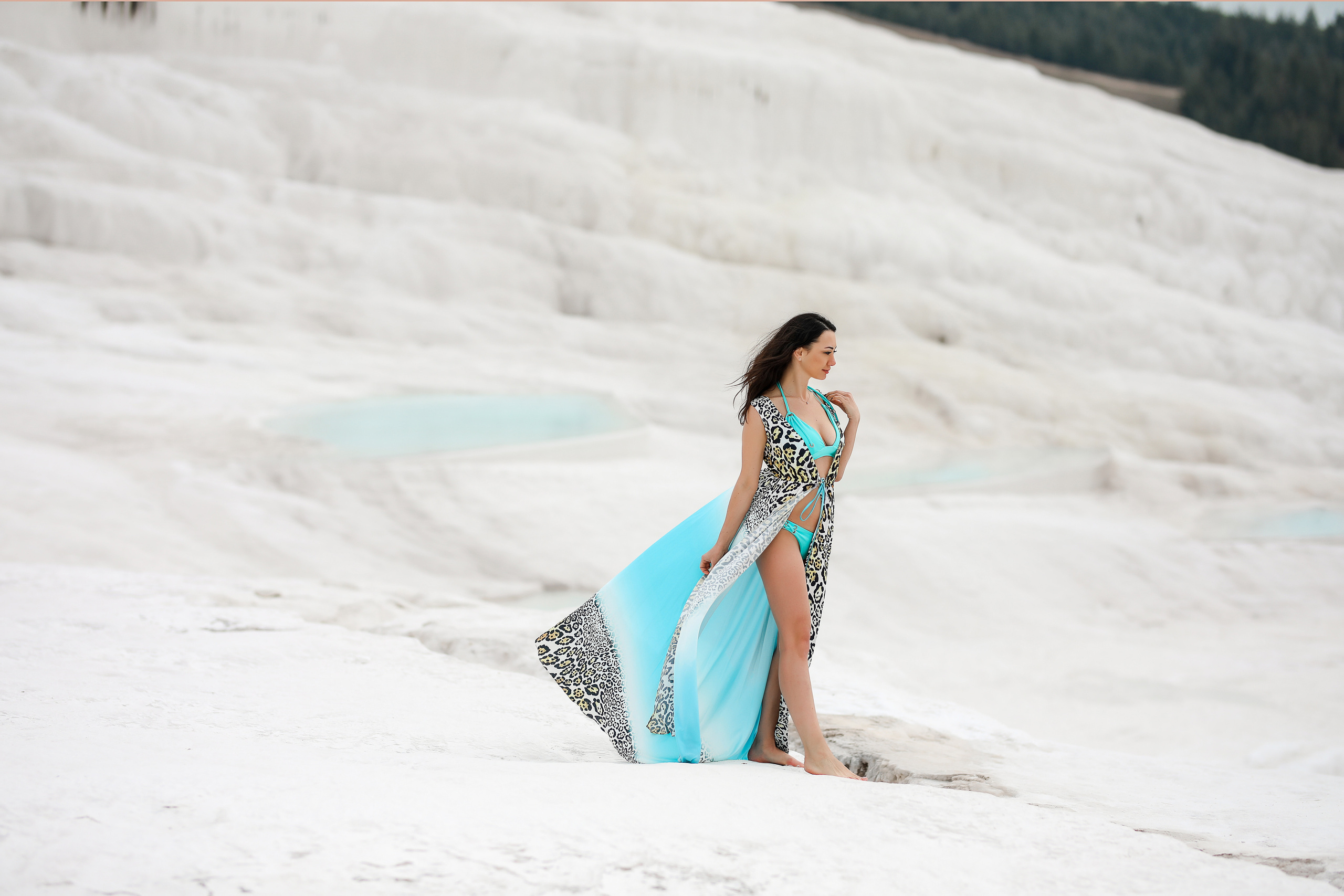 Photoshooting in Pamukkale. Photographer in Turkey, Antalya, Kemer, Belek, Side, Kas, Fethiye