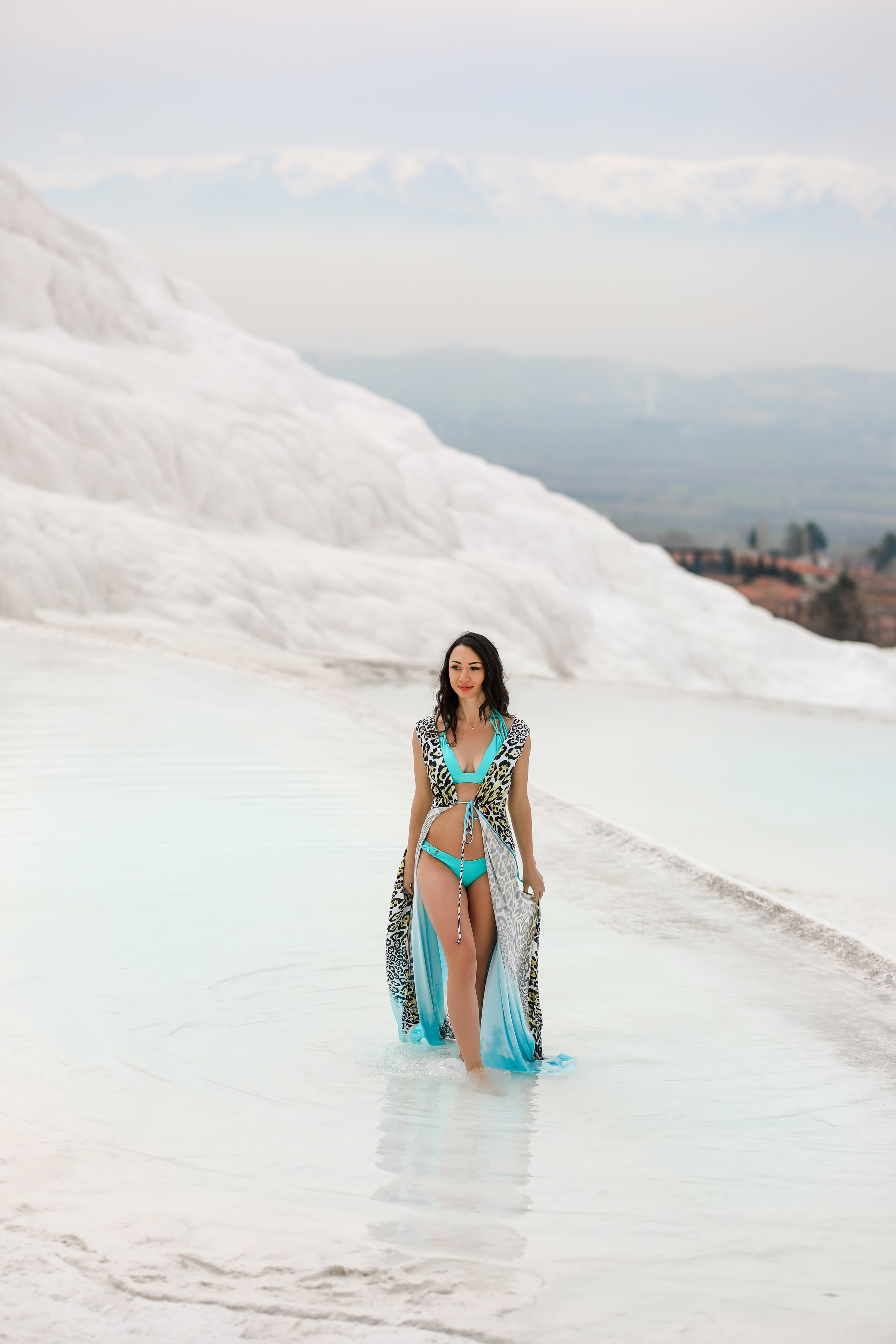 Photoshooting in Pamukkale. Photographer in Turkey, Antalya, Kemer, Belek, Side, Kas, Fethiye