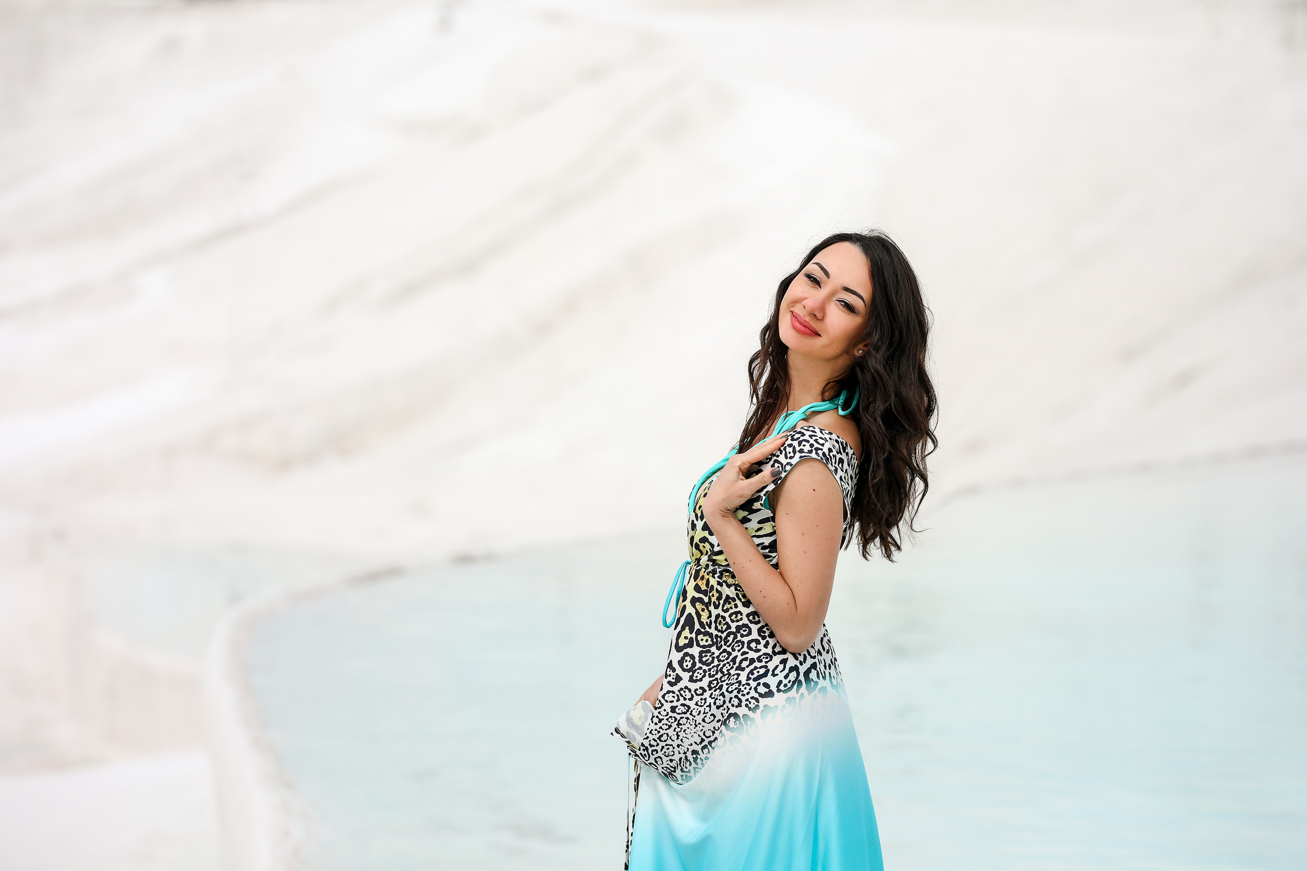 Photoshooting in Pamukkale. Photographer in Turkey, Antalya, Kemer, Belek, Side, Kas, Fethiye