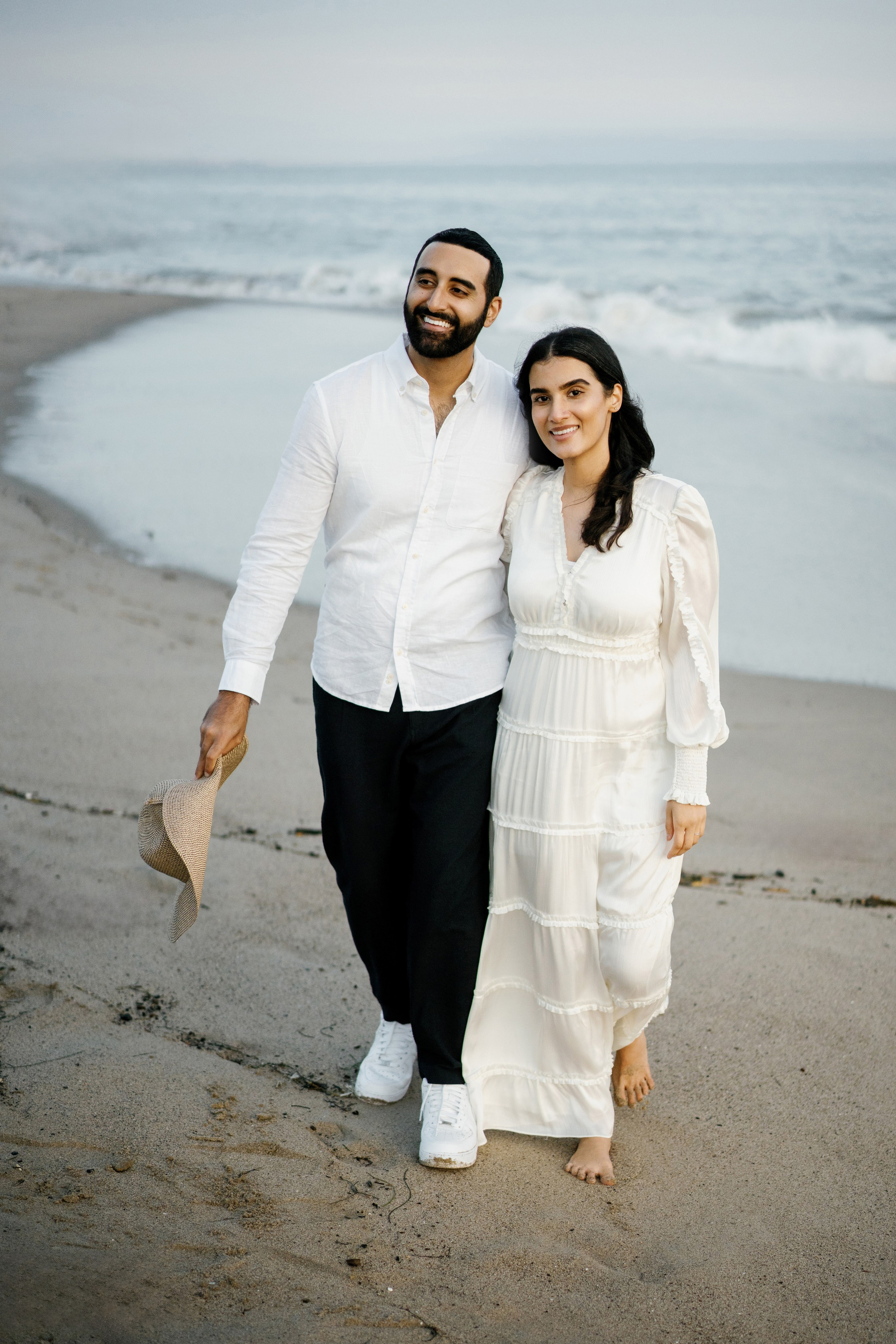 Santa Monica Sunset Engagement Photoshoot. Wedding Photography & Videography Team in California, Los Angeles, San Francisco, San Diego and Travel