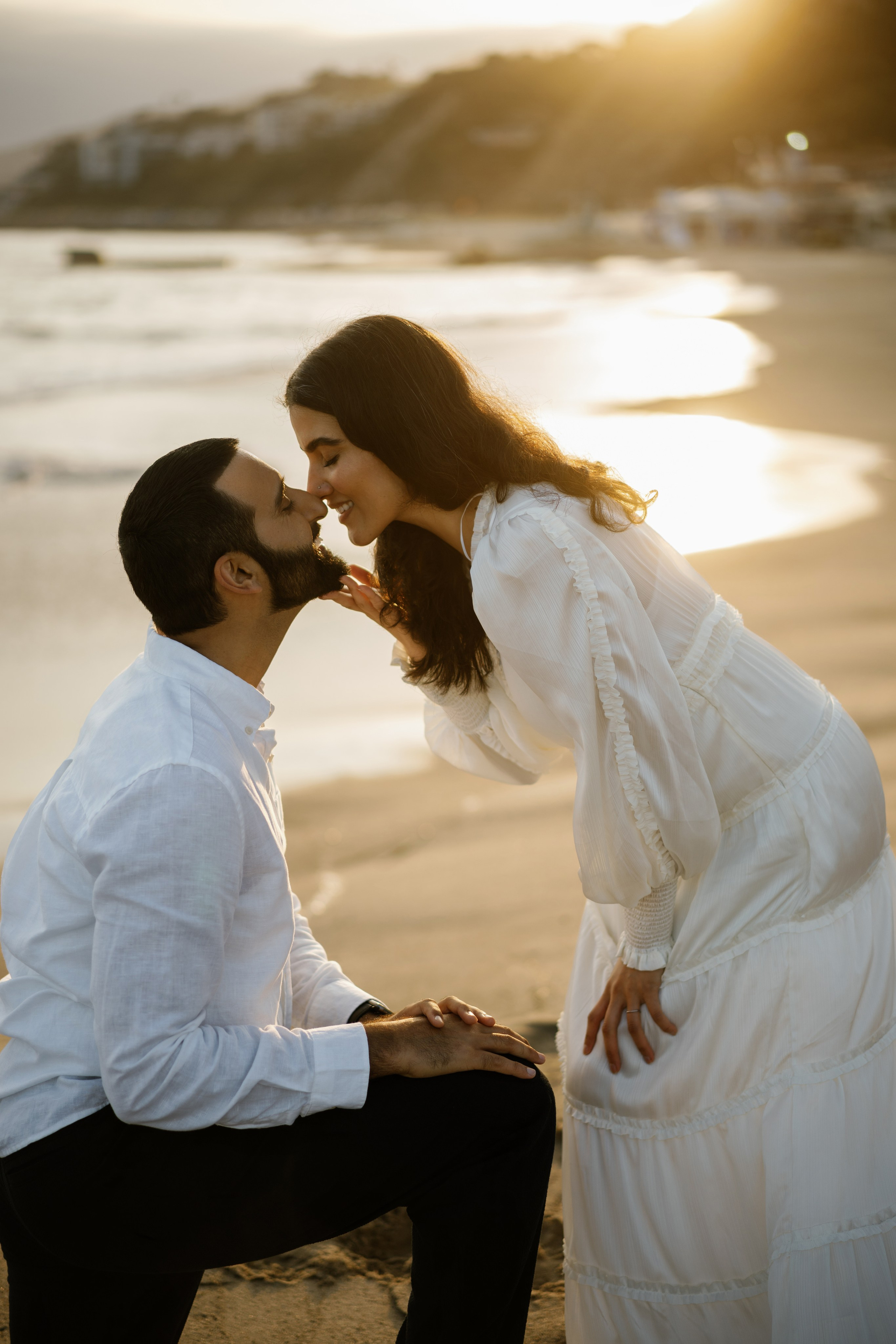 Santa Monica Sunset Engagement Photoshoot. Wedding Photography & Videography Team in California, Los Angeles, San Francisco, San Diego and Travel