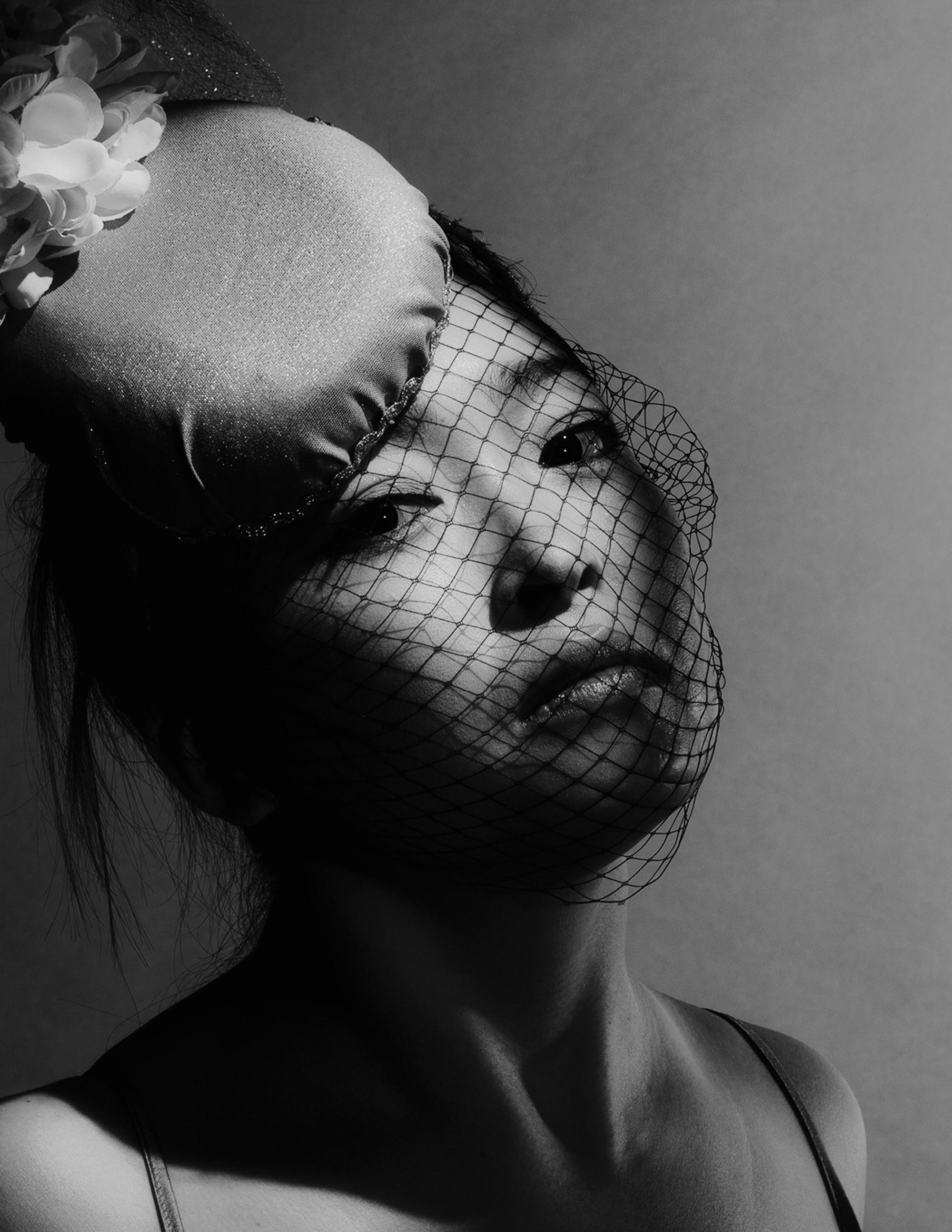 Black and White Fashion Portrait in Chennai