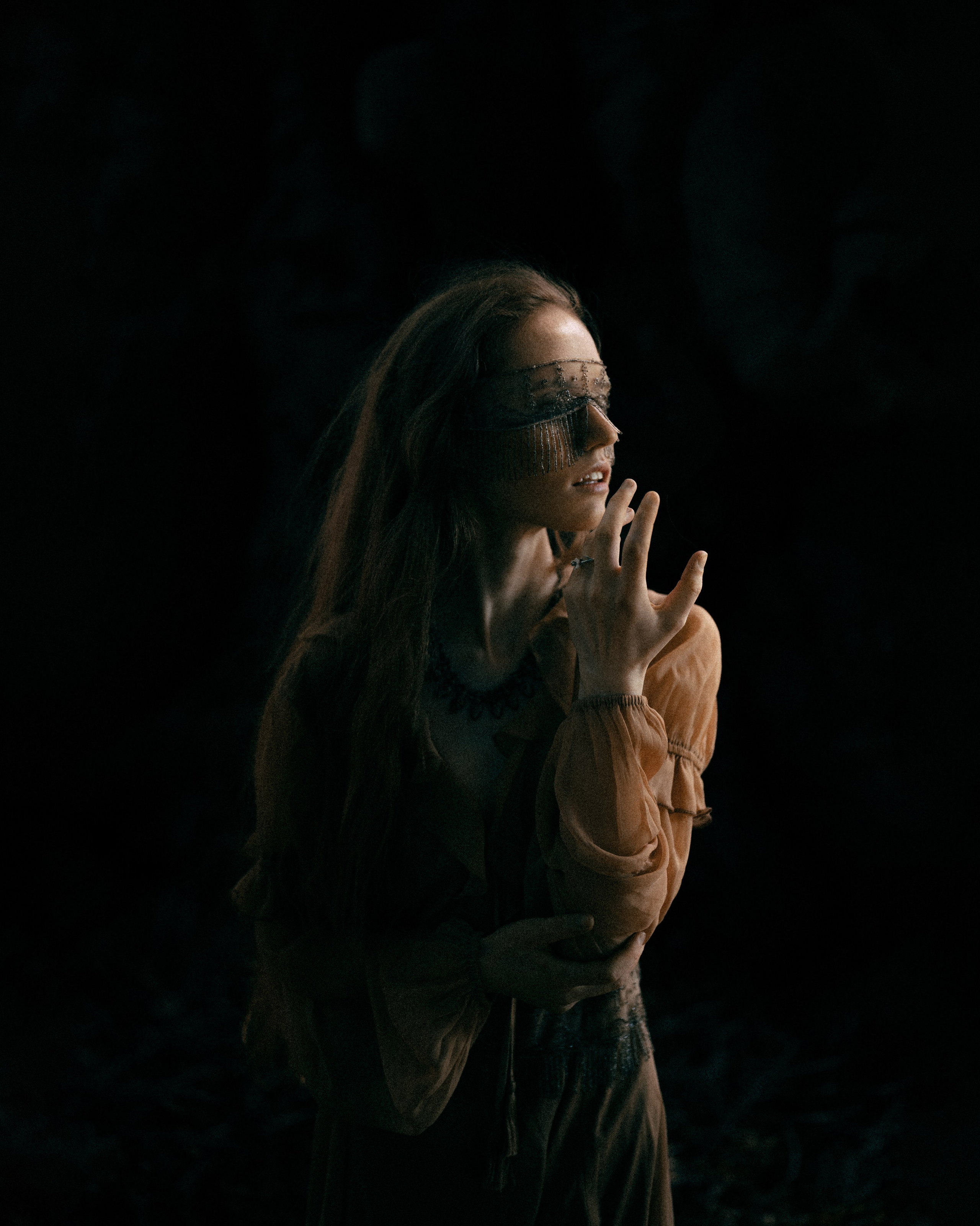 Fantasy Photoshoot in a Medieval Castle in ethereal light. Moth & Moss Photography