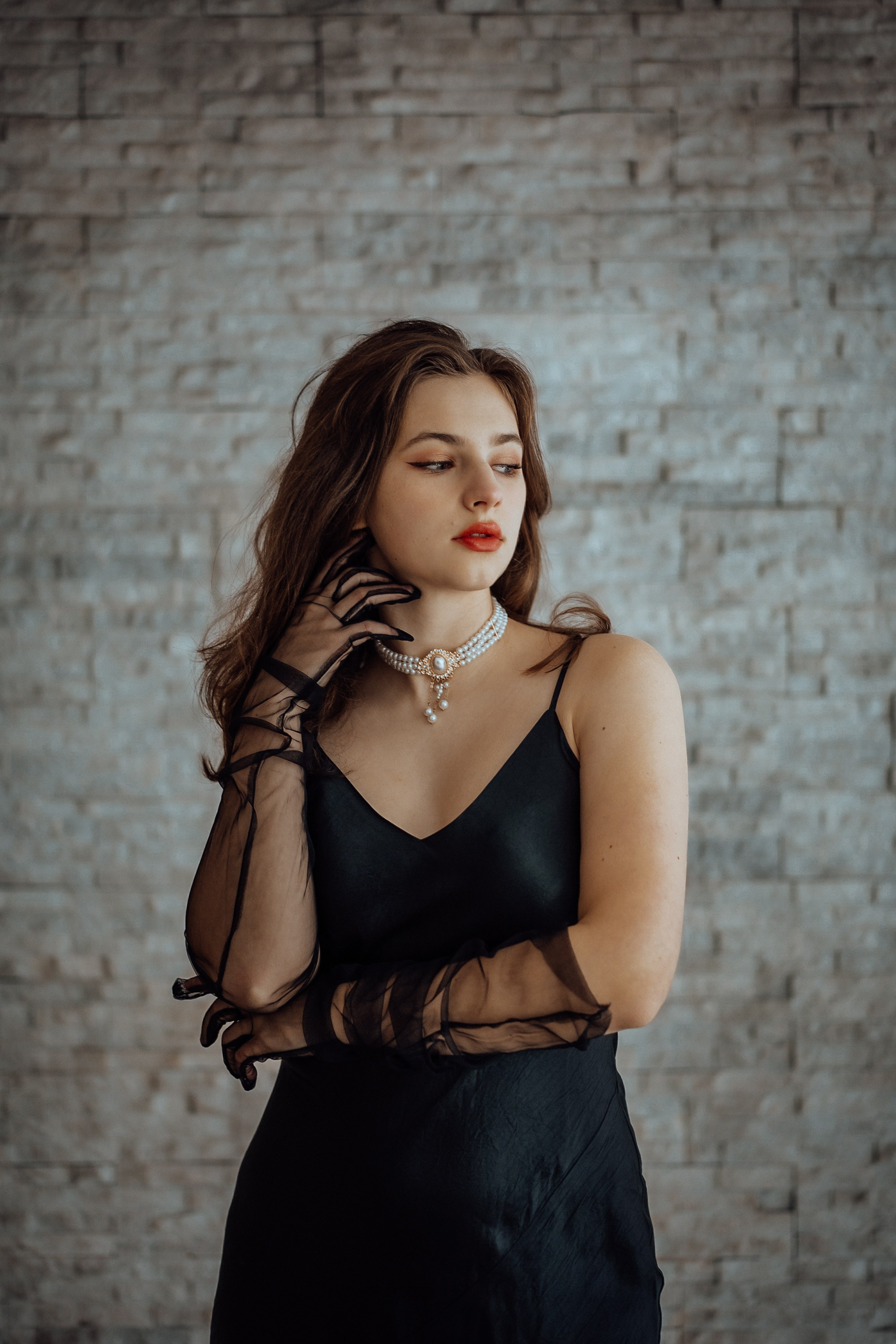 Photo shoot in noir style. Portrait and wedding photographer in New York