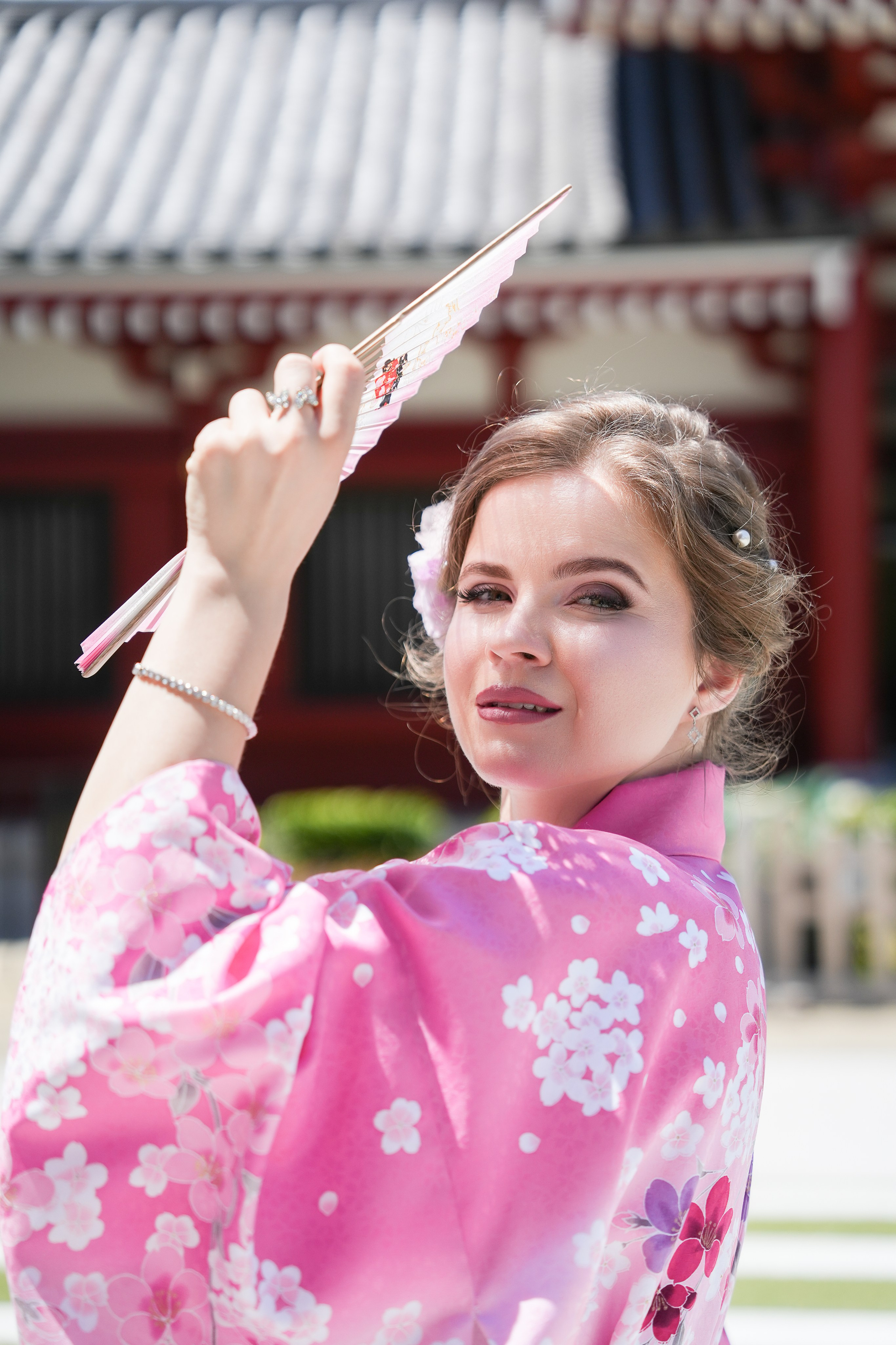 Парная съёмка в кимоно в Токио. Фотограф в Токио Япония