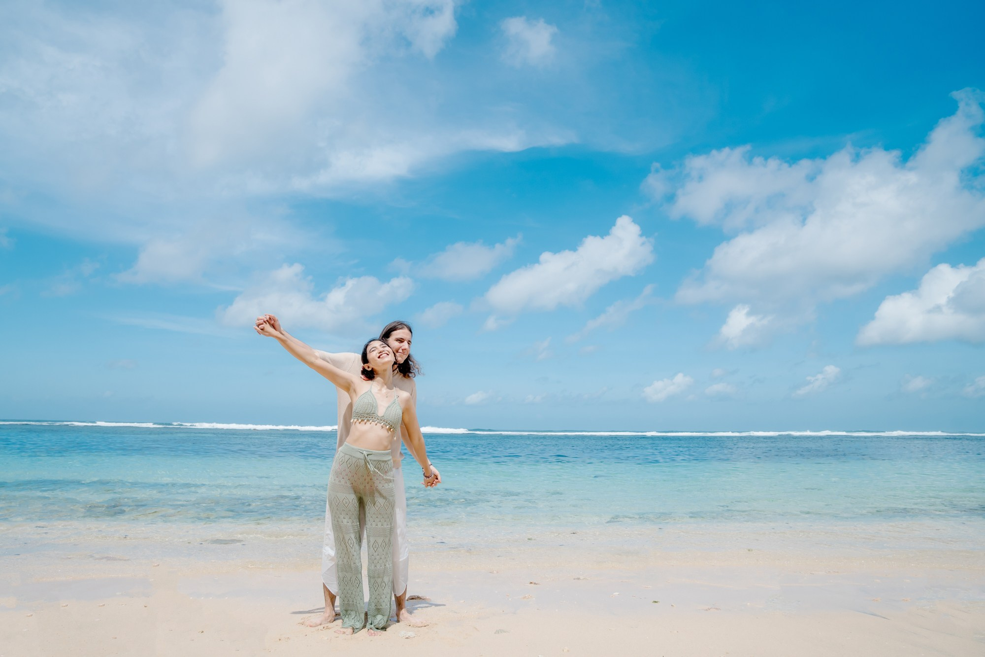 Marriage Proposal in Beach. Female Photographer in Bali