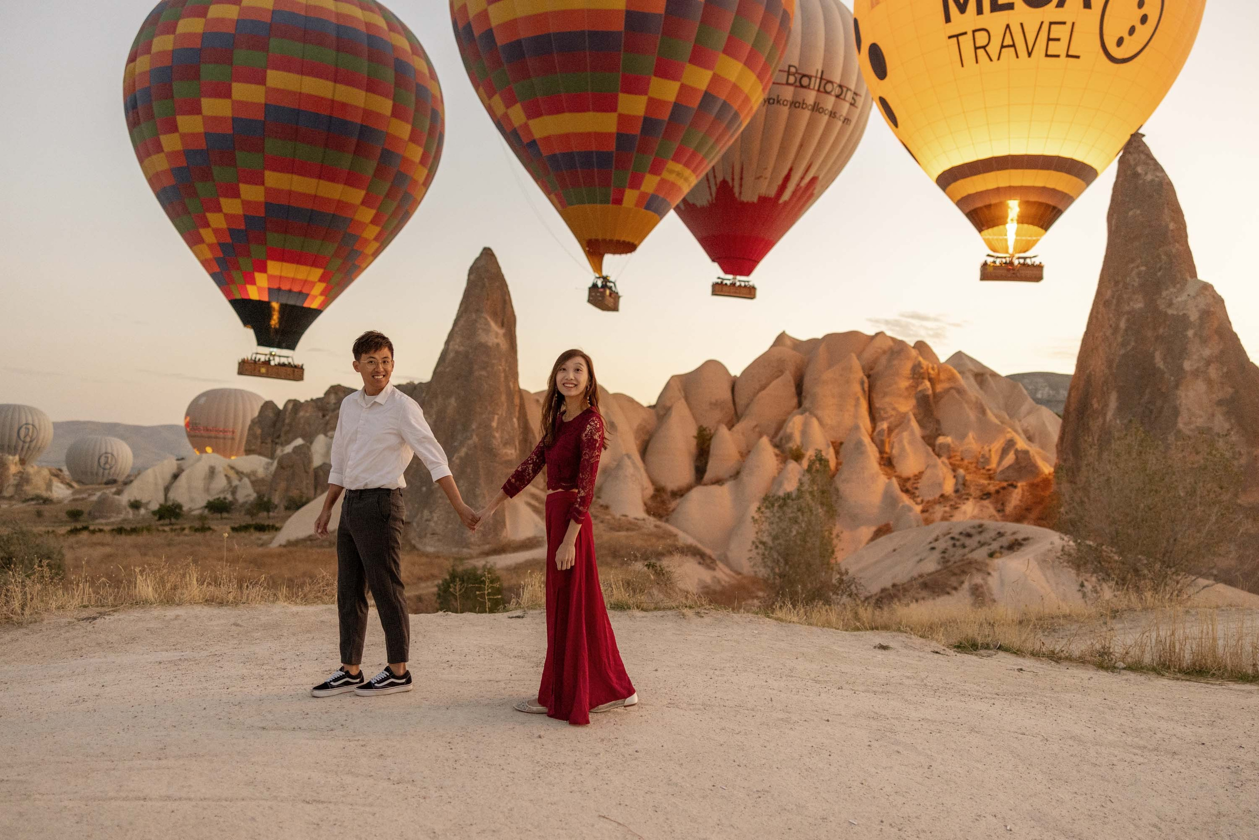 Couple photo shoot in Cappadocia. Julia Ganch I Fashion Wedding Photography I Cappadocia Turkey