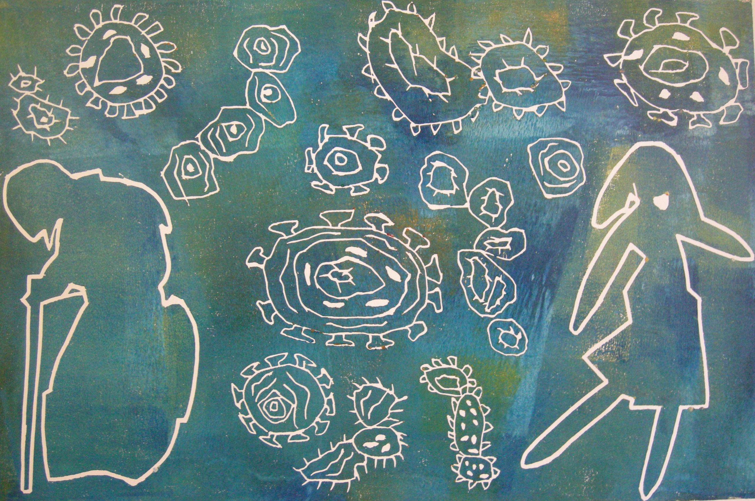 Corona 2020 - 40x60 auf Papier 60x80