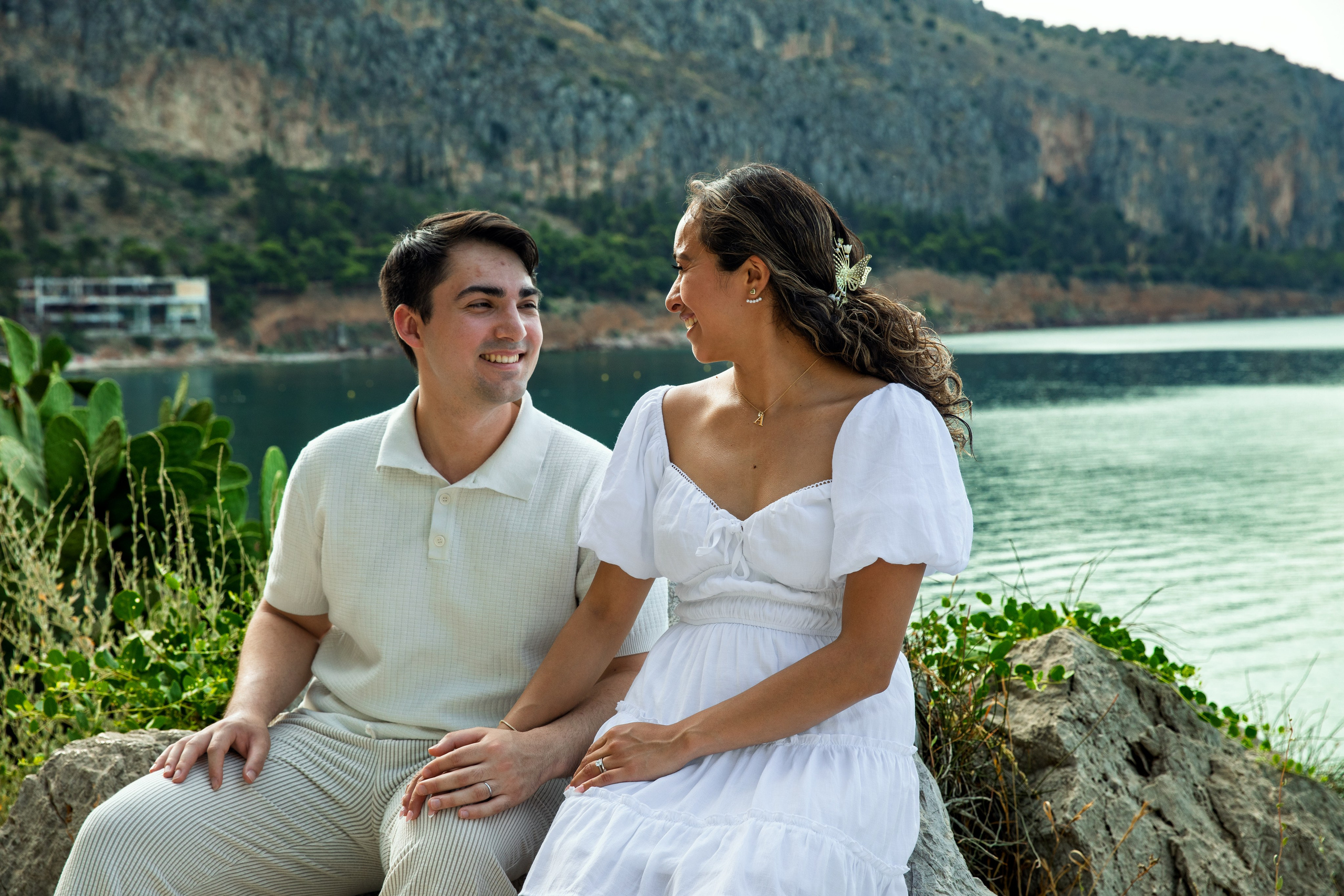 Ariana & Richard (USA). Photographer Anya Khasapi. Nafplio, Greece