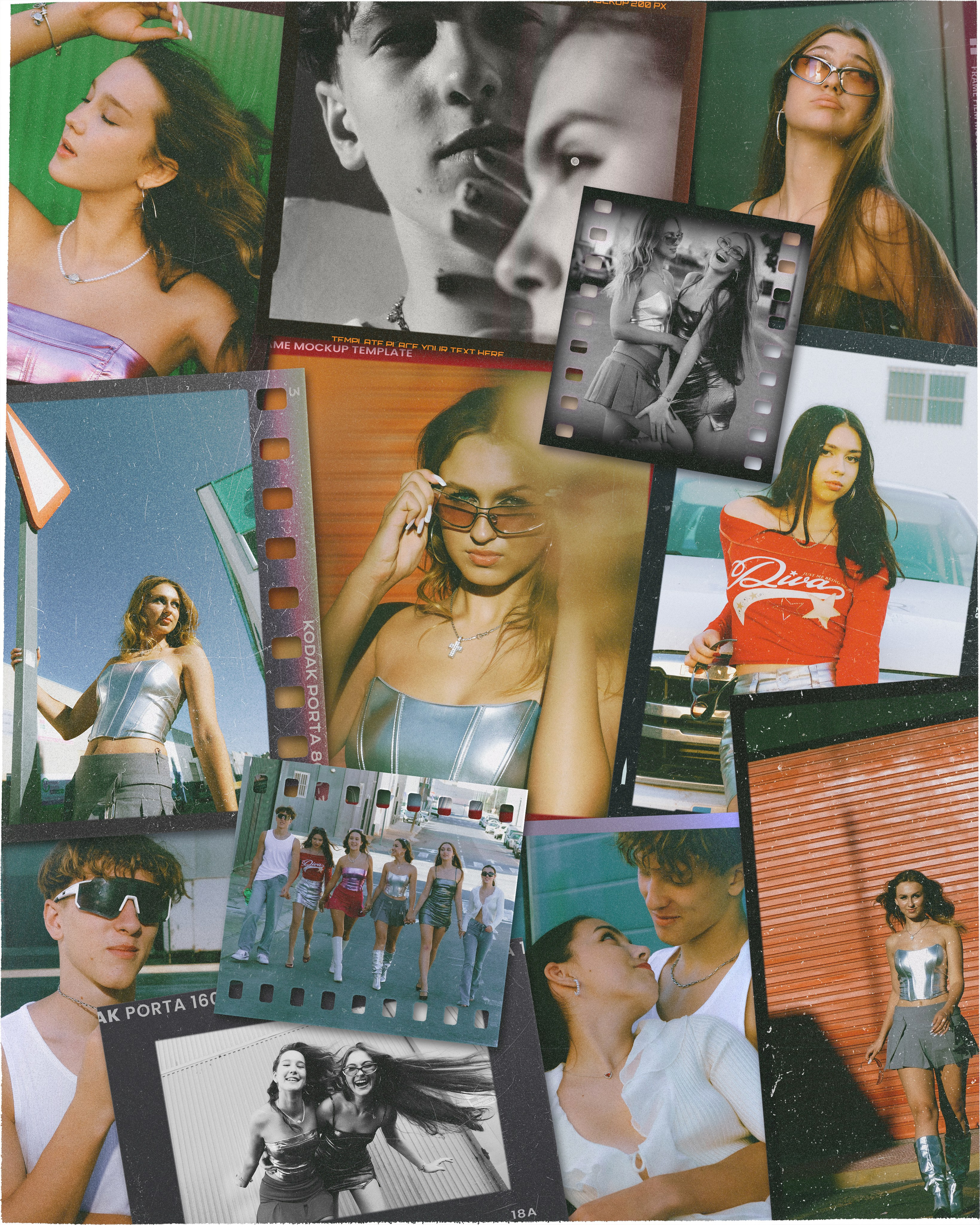 Фотограф в Гуардамаре: Стритстайл фотосессия подростков в стиле 2000-х