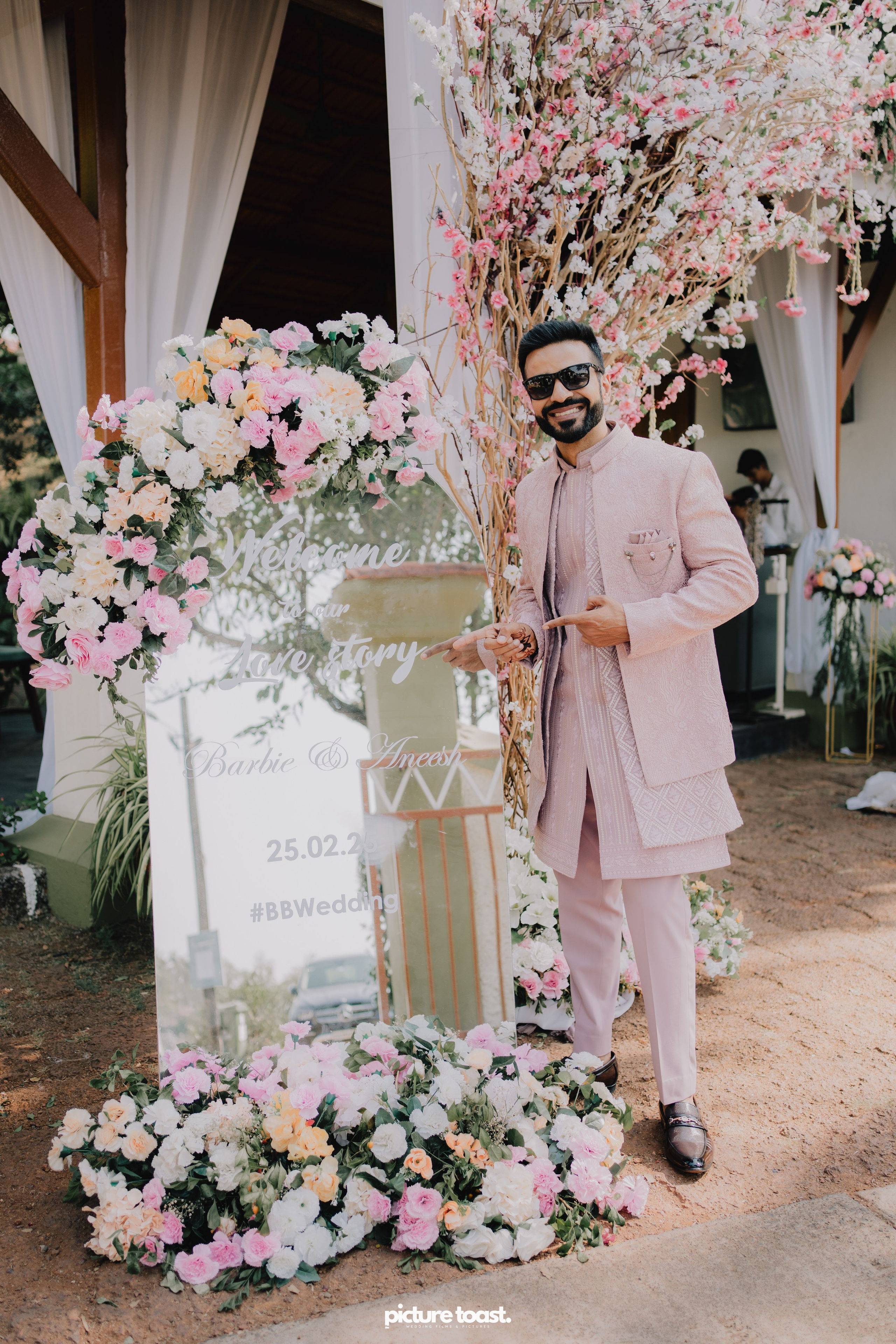 Varamala Ft. Barbie & Aneesh. Fine art Wedding Photographers in India & Canada