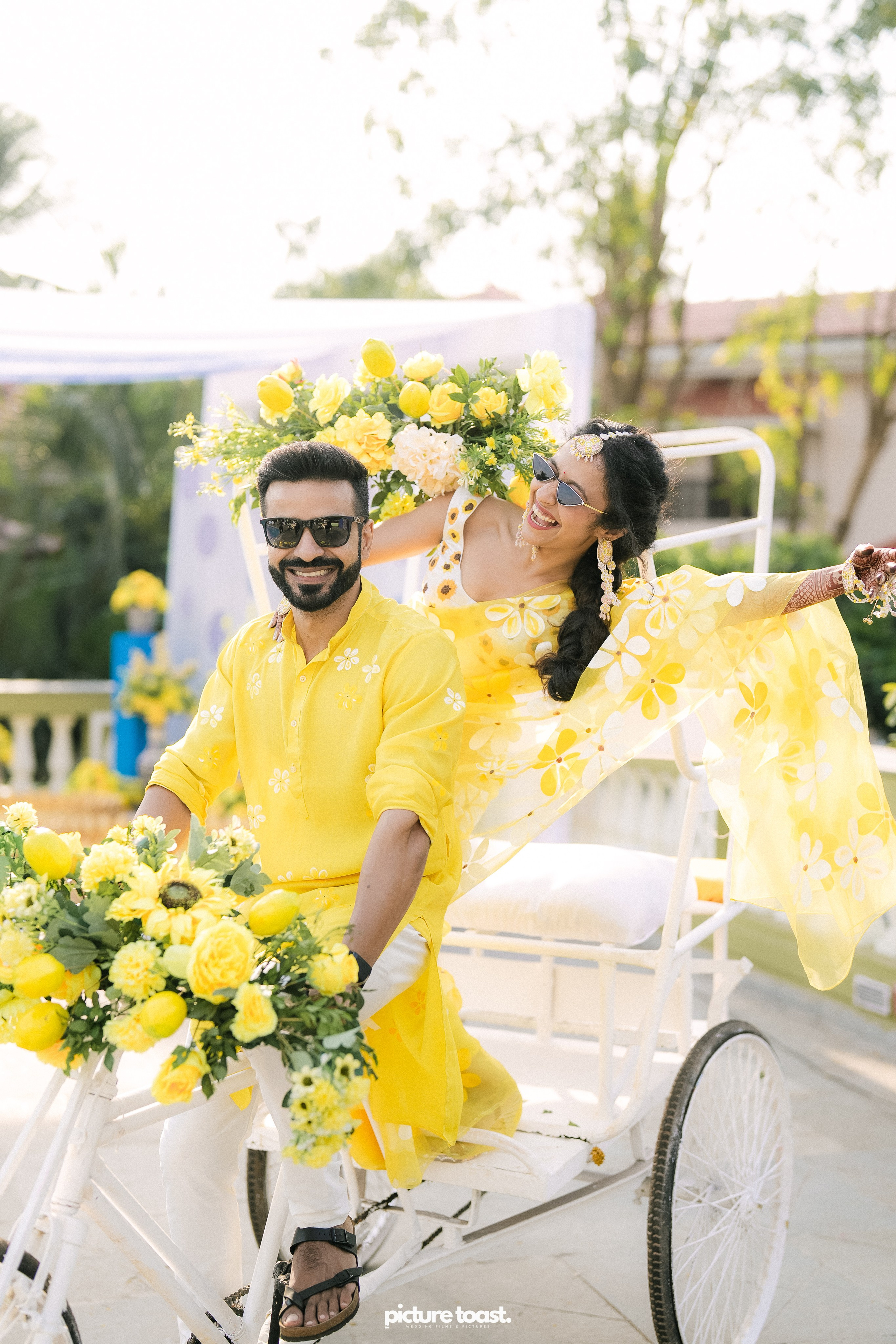 Haldi Hues Ft. Baebie & Goyal. Fine art Wedding Photographers in India & Canada