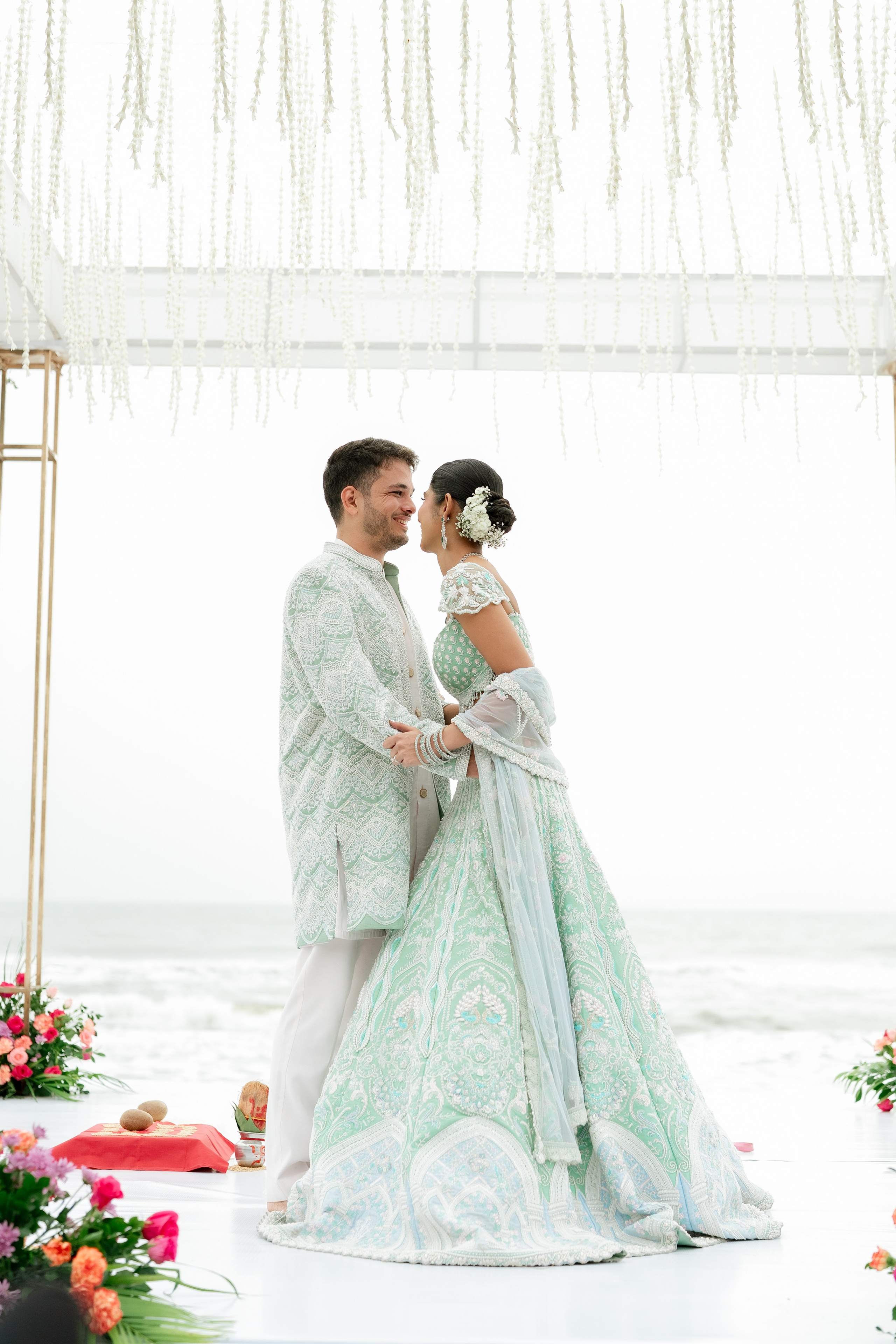 Beach Shaadi! Ft. Aishwarya & Milan. Fine art Wedding Photographers in India & Canada
