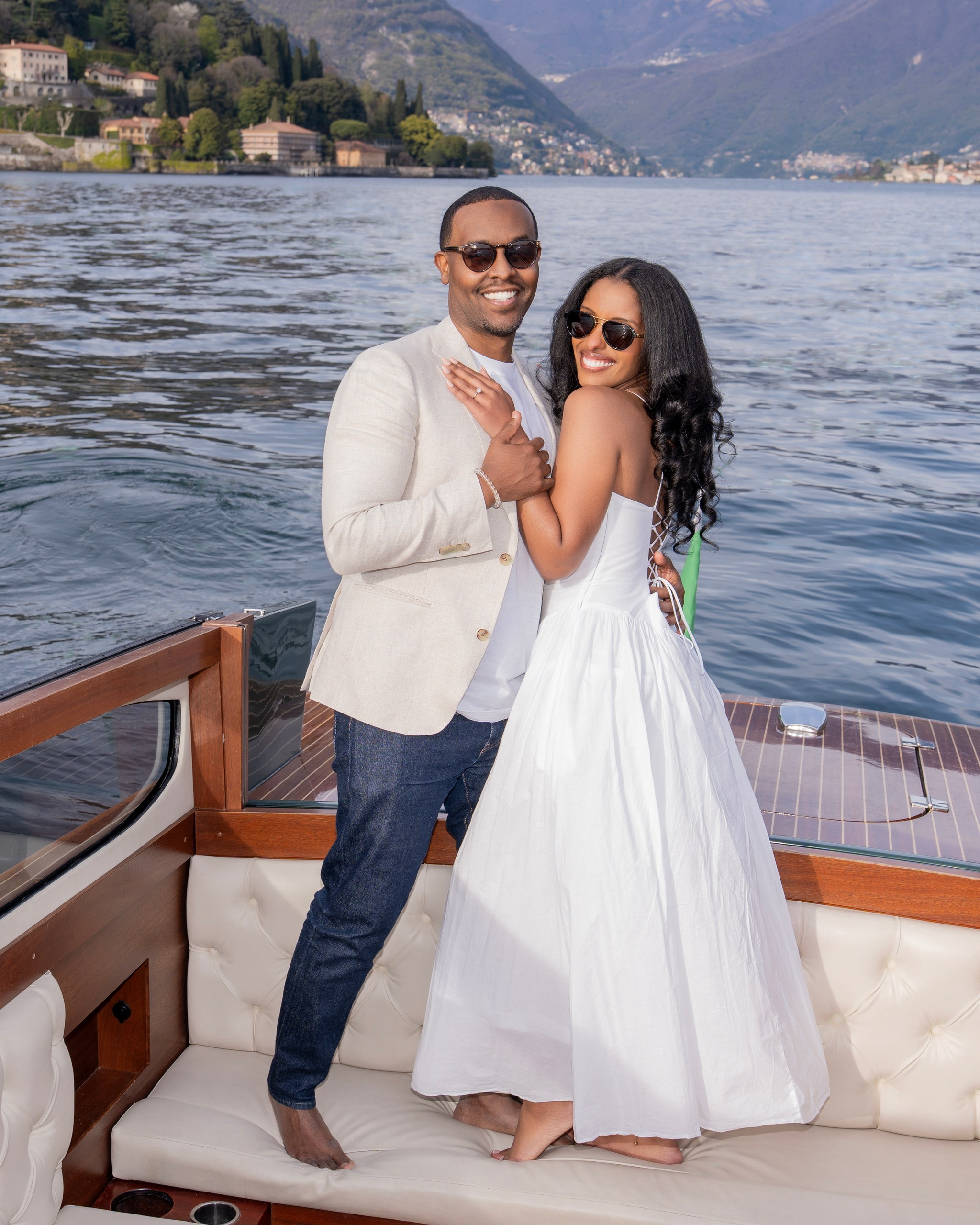 Boat proposal. Fotografo matrimonio Lago di Como Ferrari Media Production
